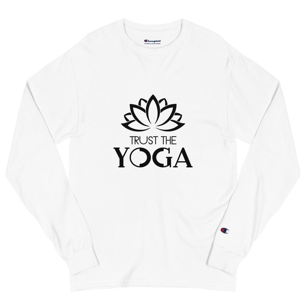 TRUST THE YOGA - Men's Champion Long Sleeve Shirt