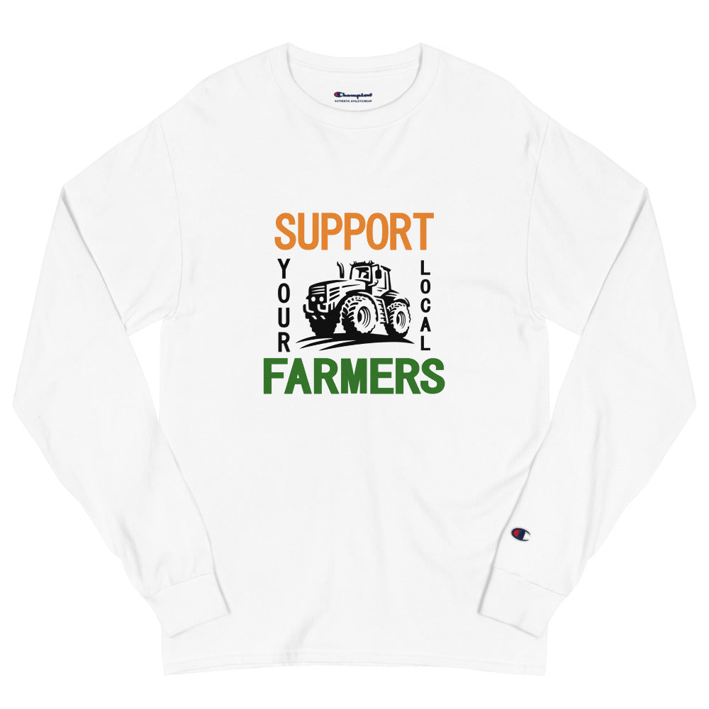 SUPPORT YOUR LOCAL FARMERS - Men's Champion Long Sleeve Shirt