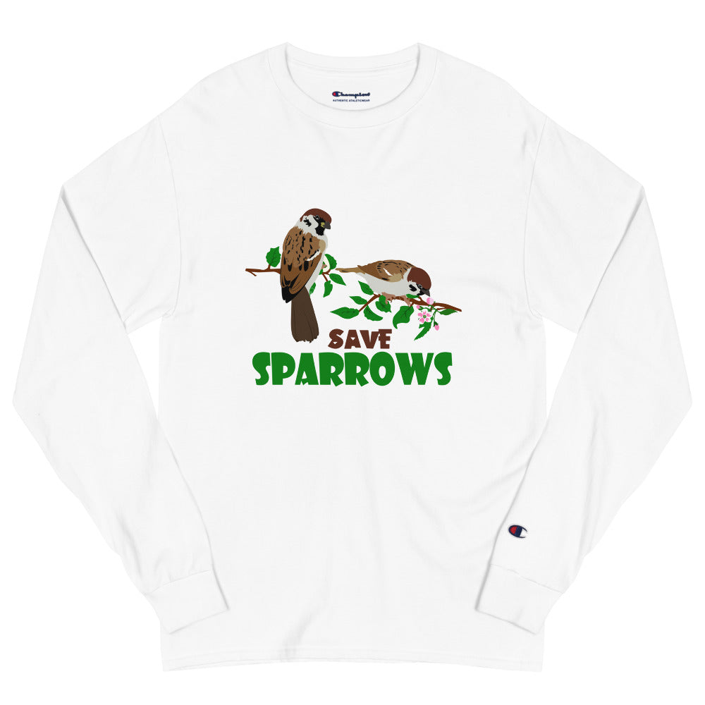 SAVE SPARROWS - Men's Champion Long Sleeve Shirt