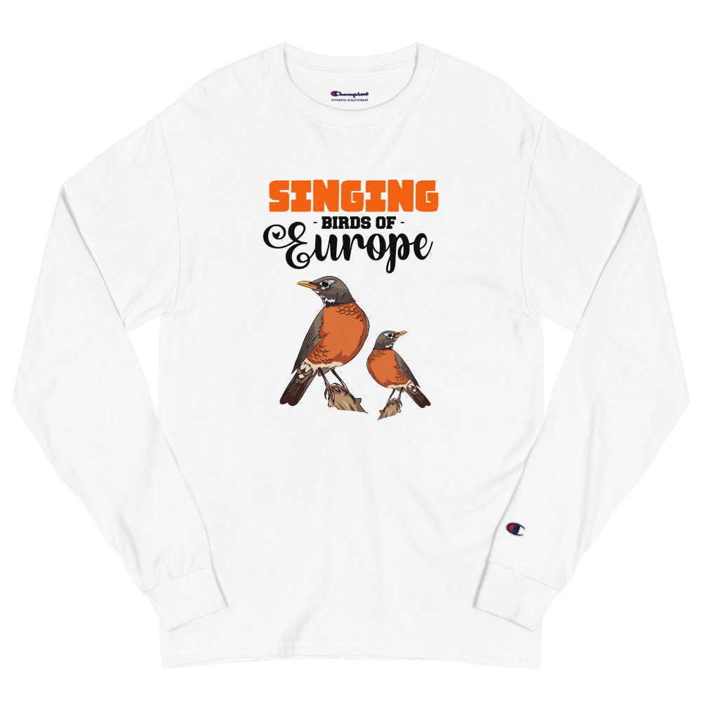 SINGING BIRDS OF EUROPE - Men's Champion Long Sleeve Shirt