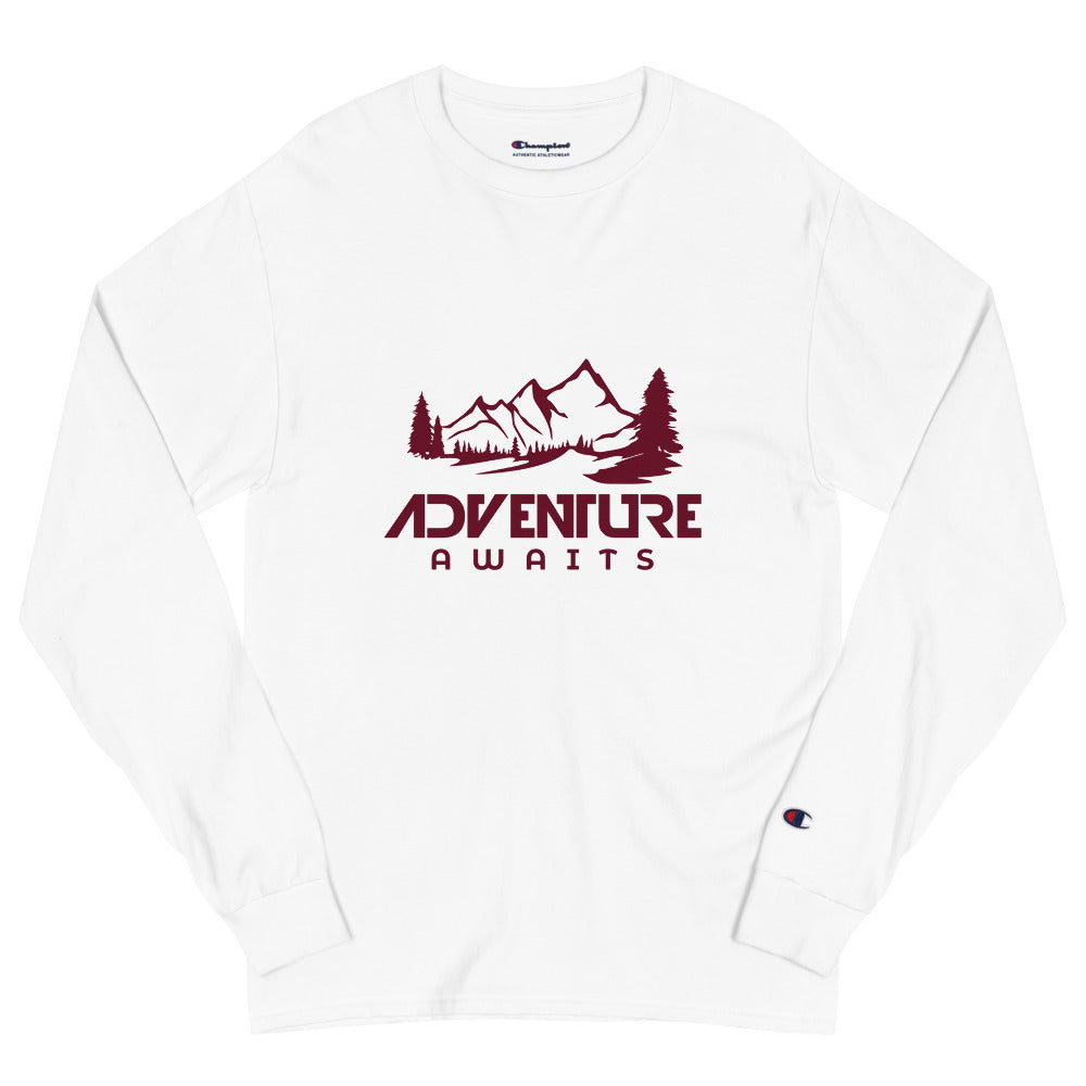 ADVENTURE AWAITS - Men's Champion Long Sleeve Shirt