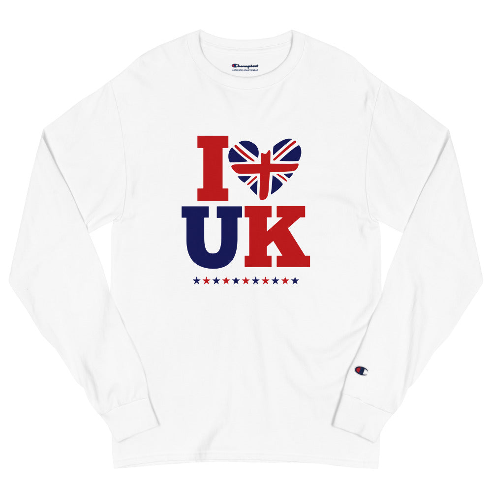 I LOVE UK - Men's Champion Long Sleeve Shirt