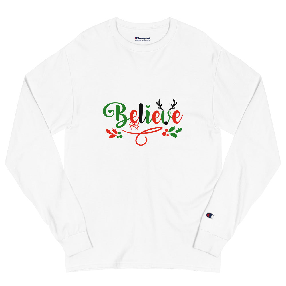 BELIEVE - Men's Champion Long Sleeve Shirt