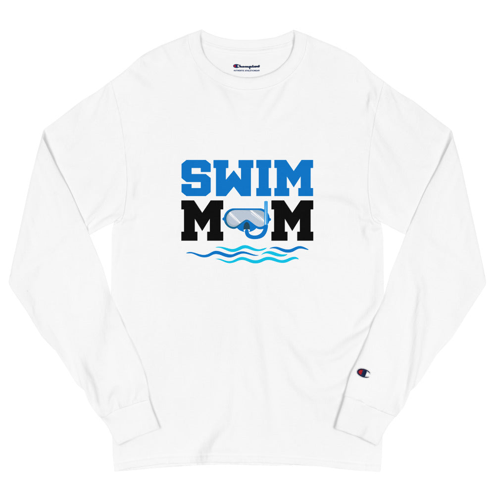 SWIM MOM - Men's Champion Long Sleeve Shirt