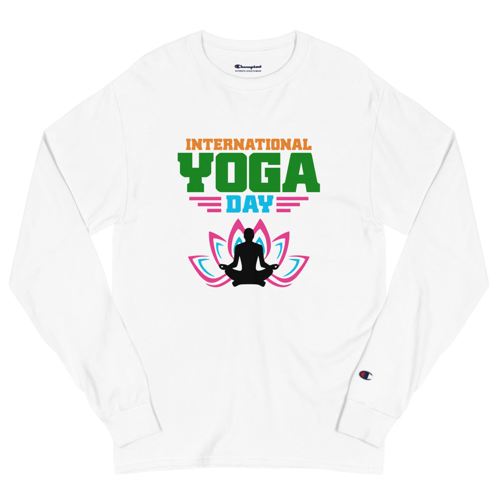 INTERNATIONAL YOGA DAY - Men's Champion Long Sleeve Shirt