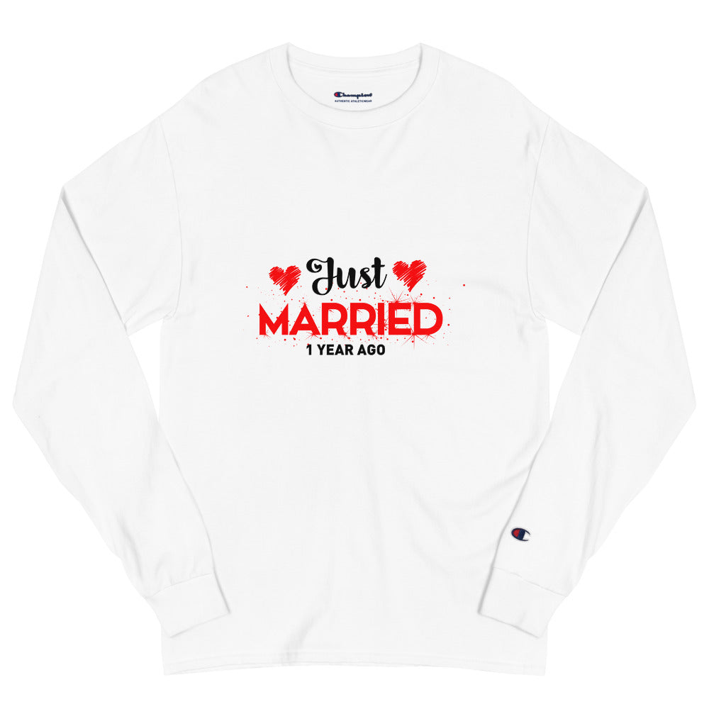 JUST MARRIED - Men's Champion Long Sleeve Shirt