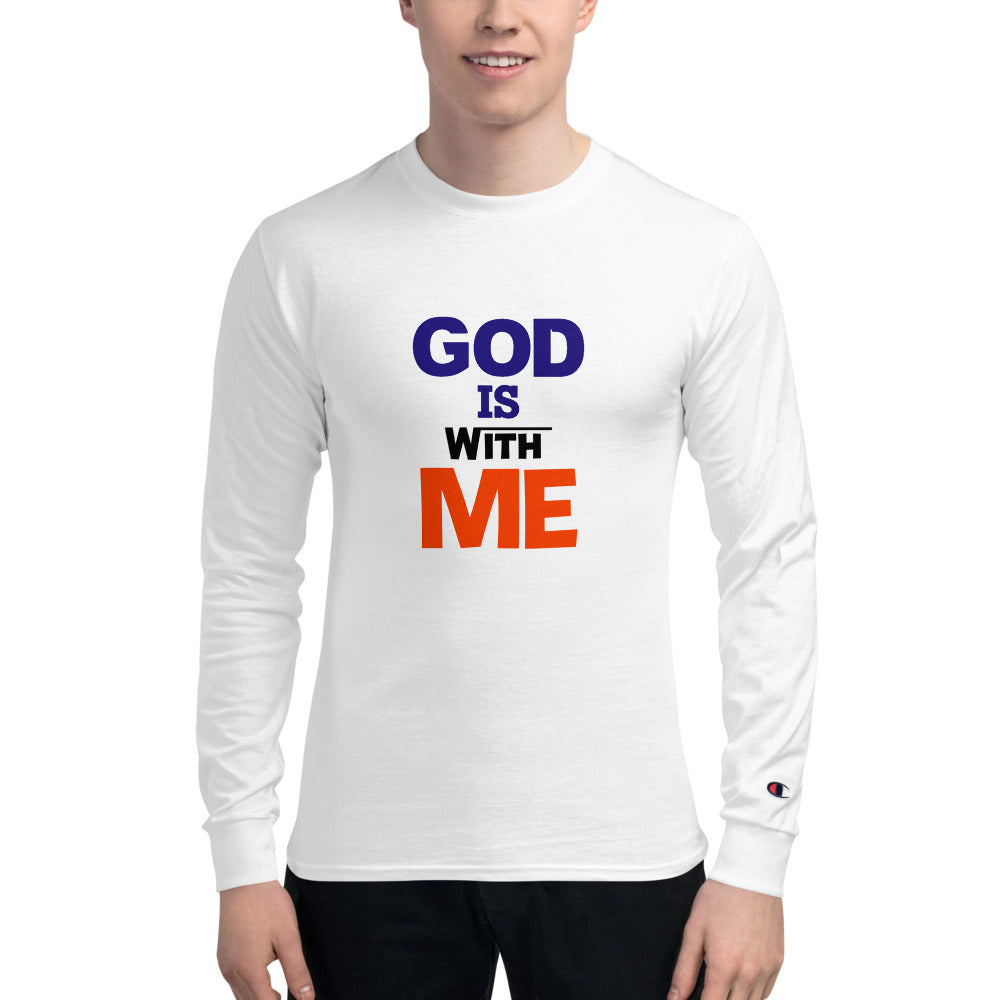 GOD IS WITH ME - Men's Champion Long Sleeve Shirt