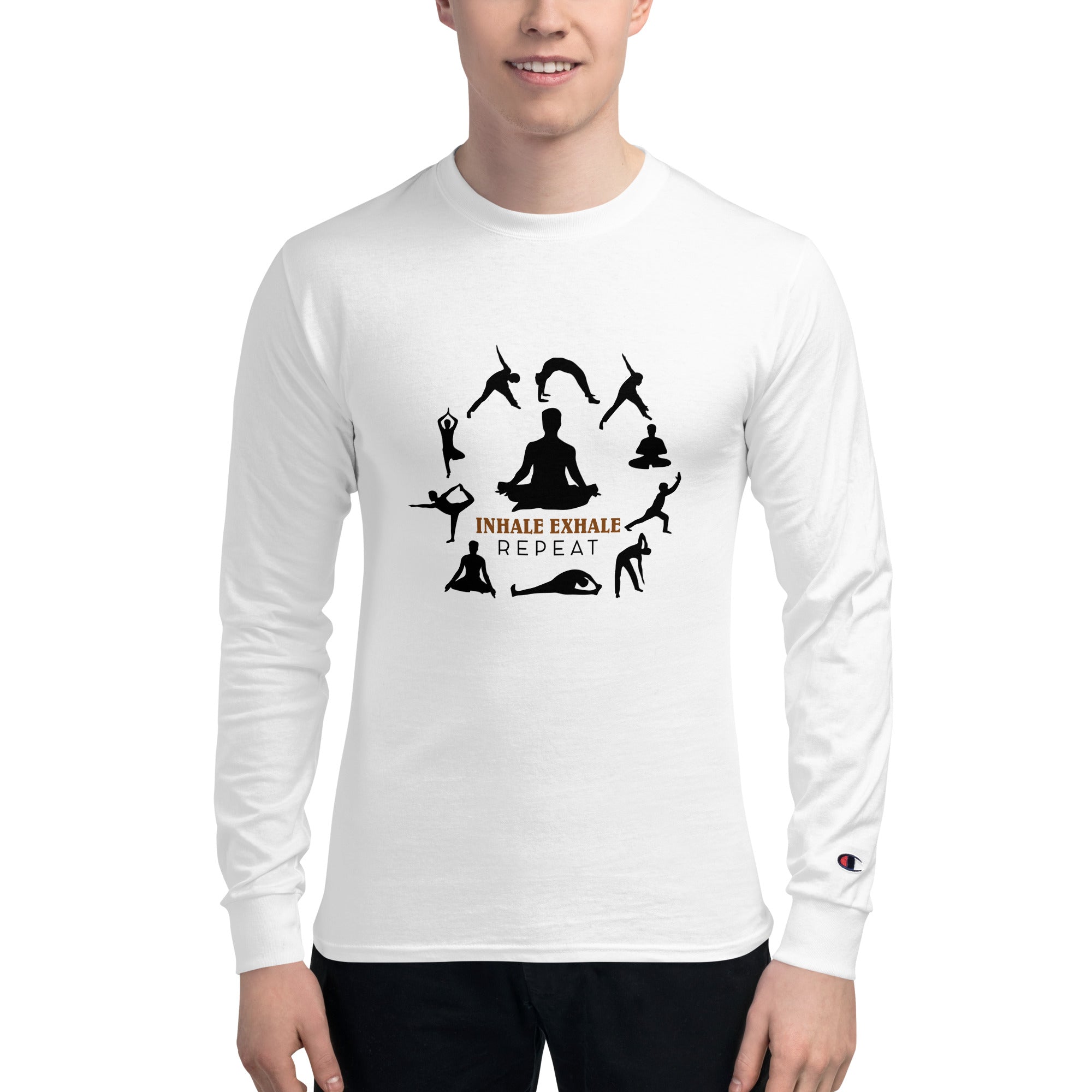 INHALE EXHALE REPEAT - Men's Champion Long Sleeve Shirt
