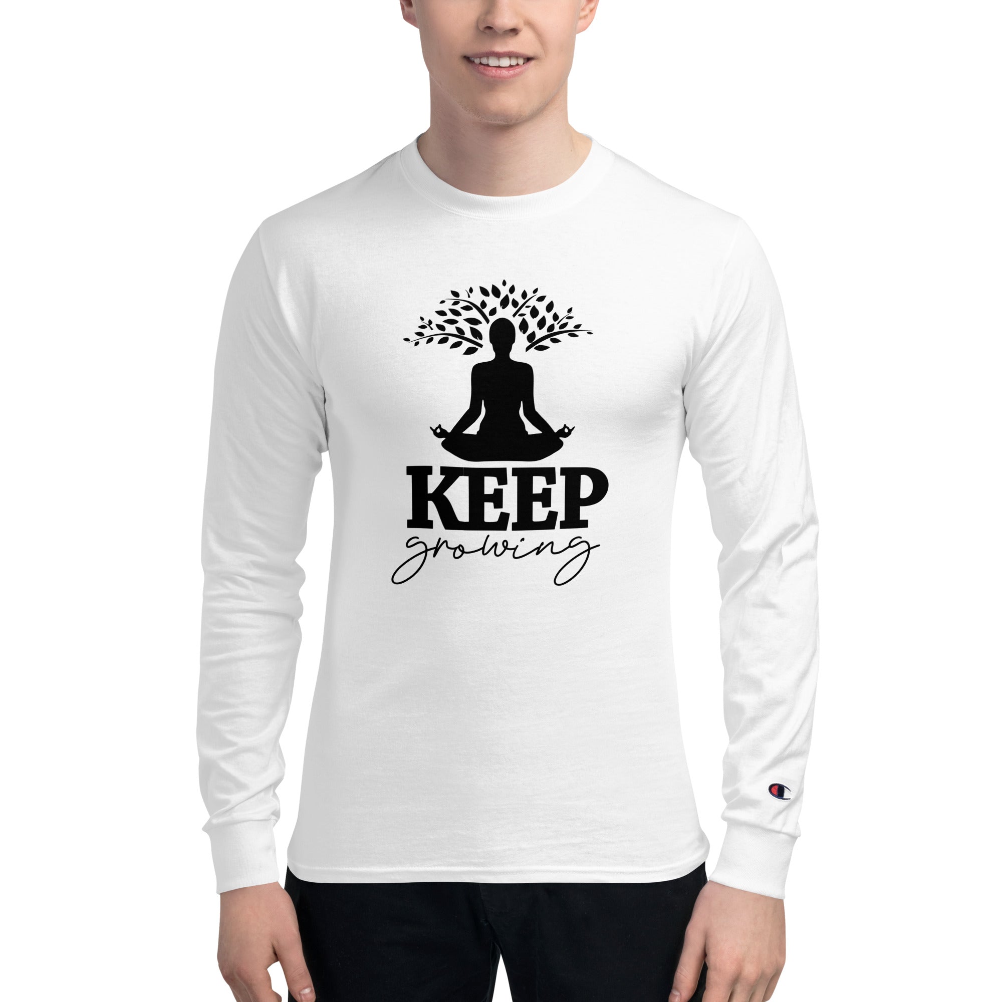 KEEP GROWING - Men's Champion Long Sleeve Shirt