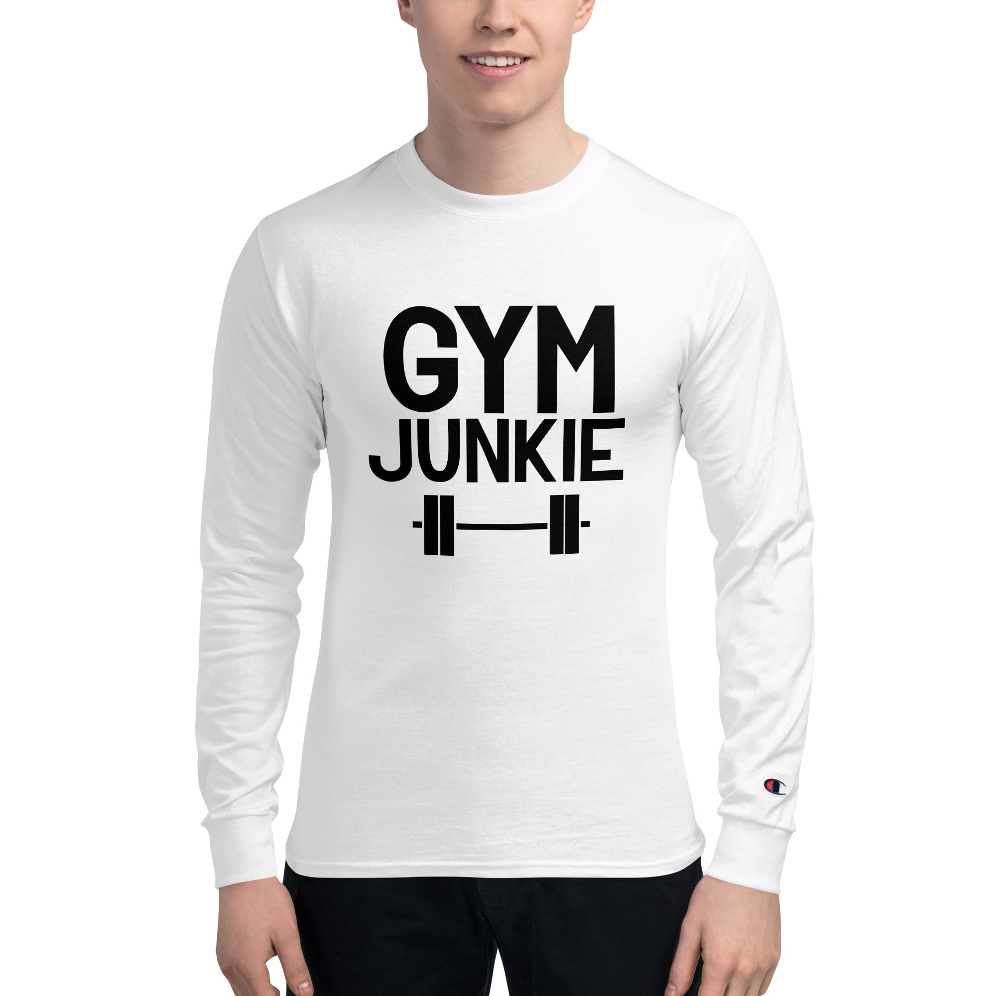 GYM JUNKIE - Men's Champion Long Sleeve Shirt