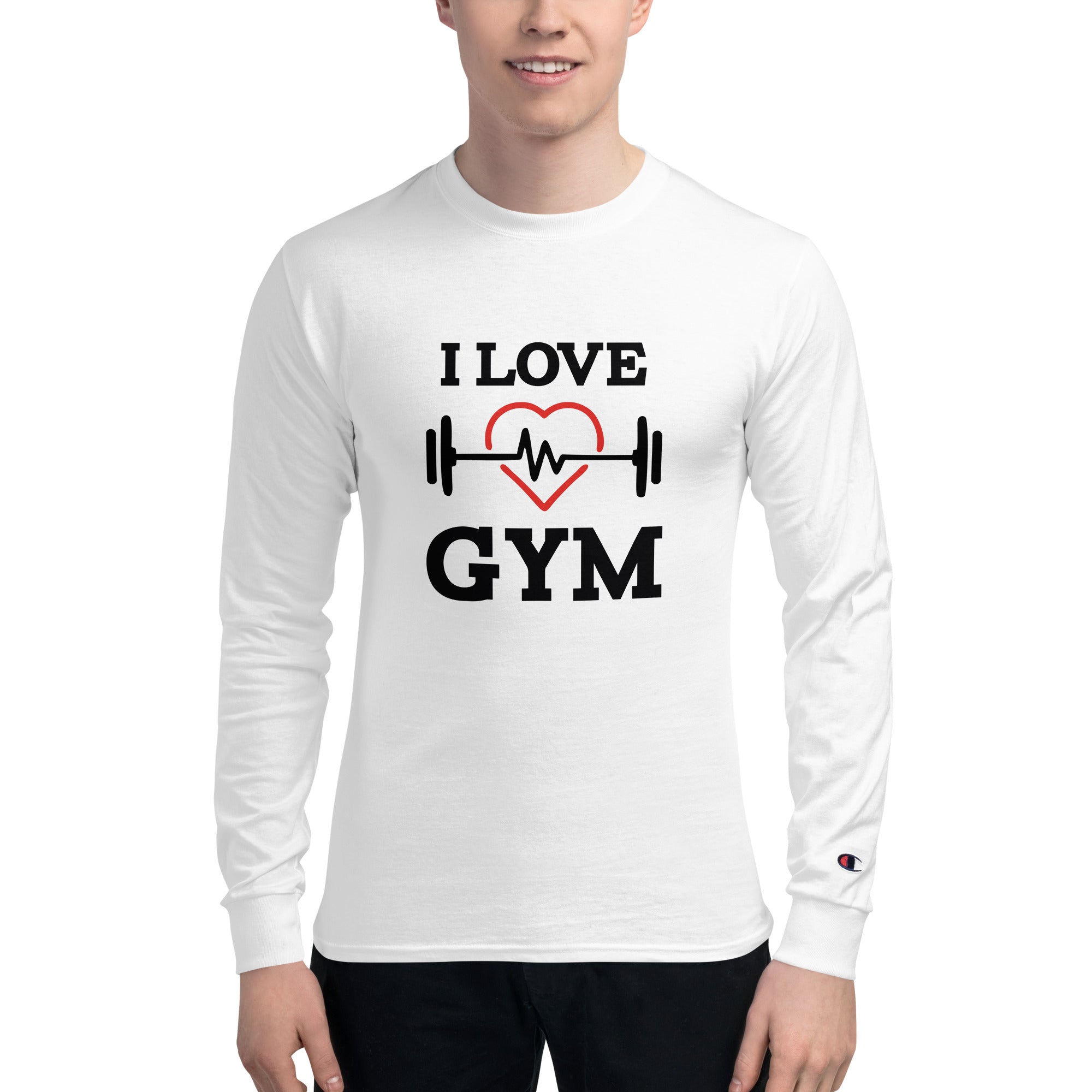 I LOVE GYM - Men's Champion Long Sleeve Shirt