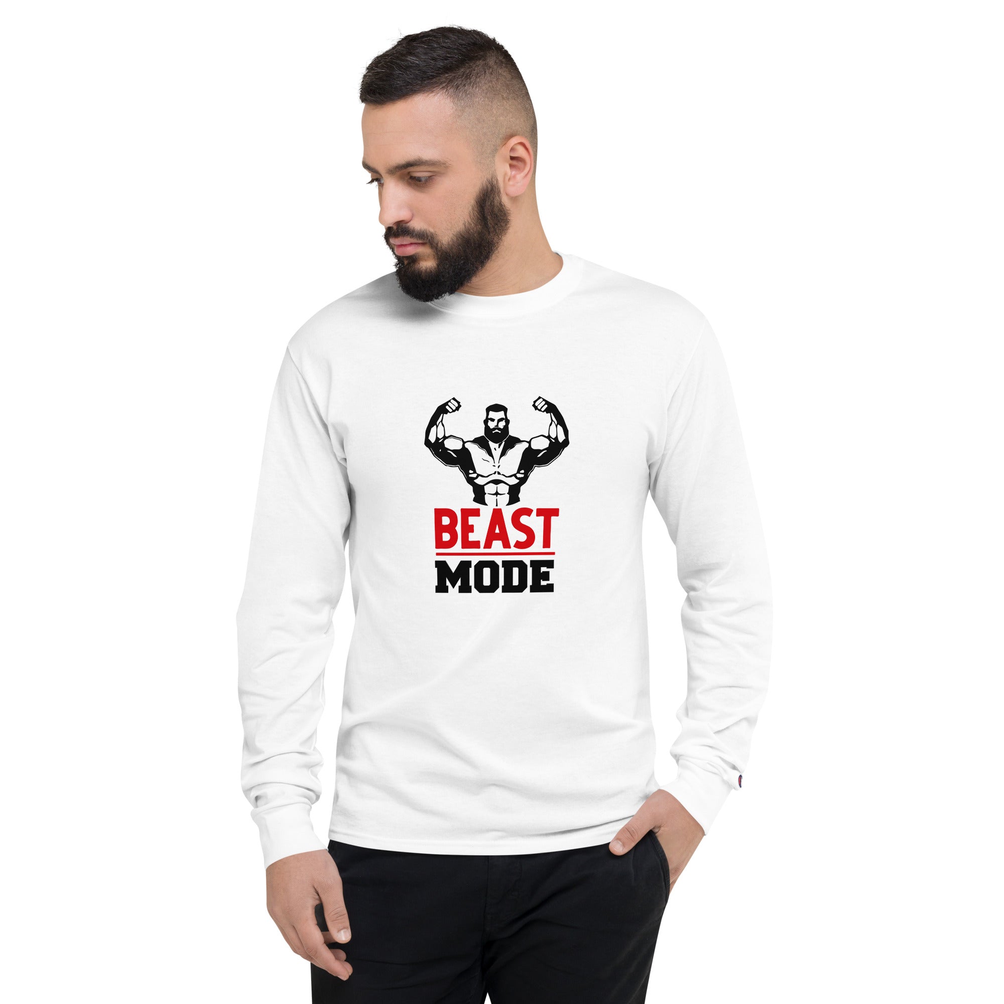 BEAST MODE - Men's Champion Long Sleeve Shirt
