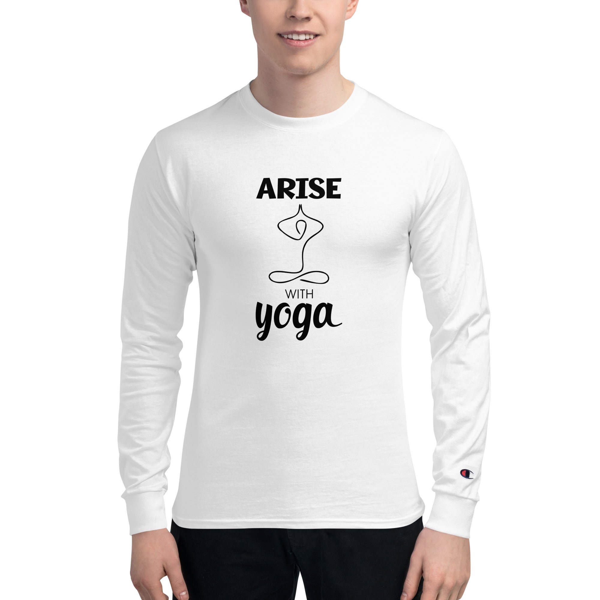 ARISE WITH YOGA - Men's Champion Long Sleeve Shirt
