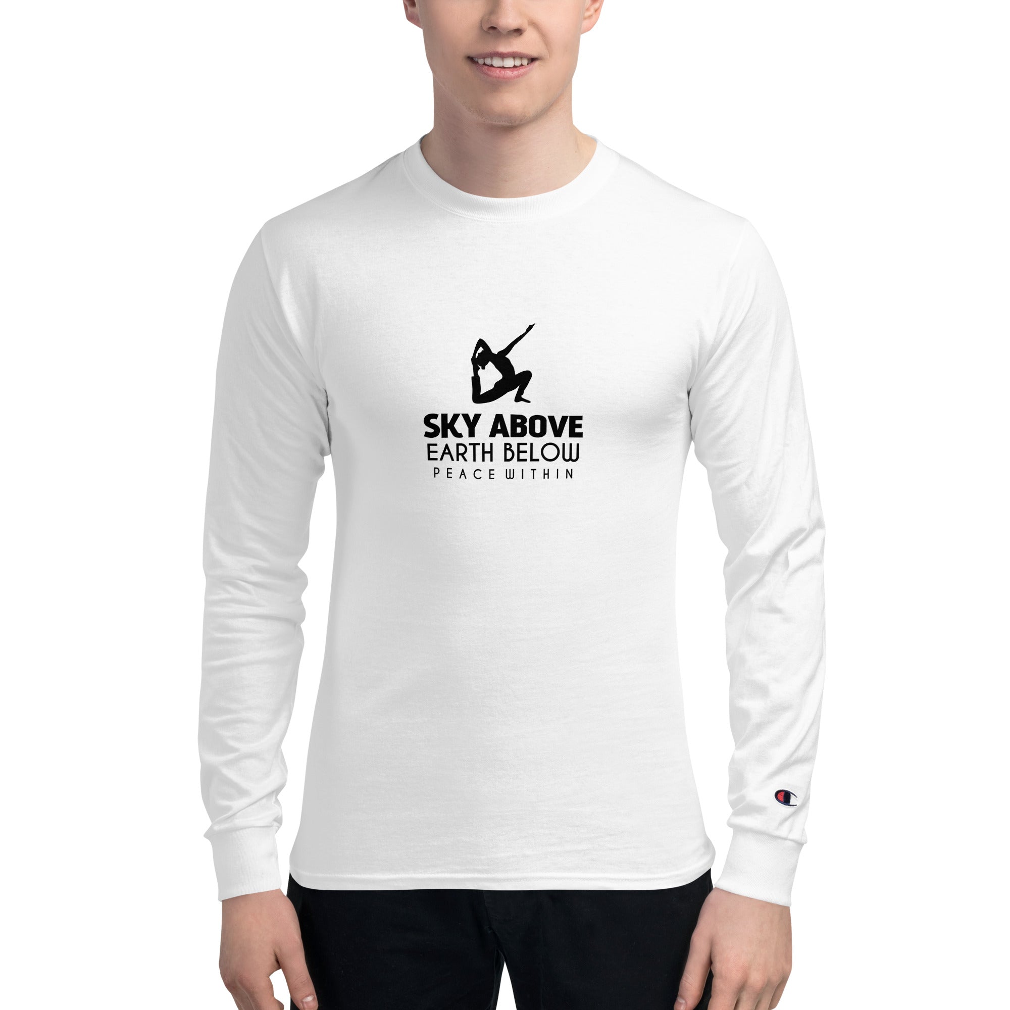 SKY ABOVE EARTH BELOW - Men's Champion Long Sleeve Shirt