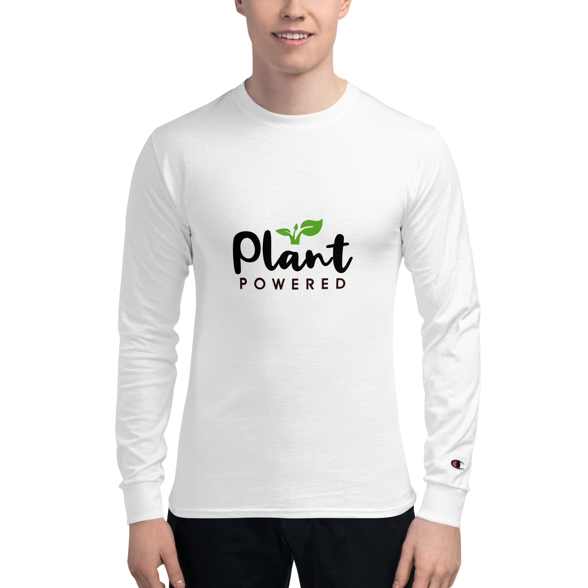 PLANT POWERED - Men's Champion Long Sleeve Shirt