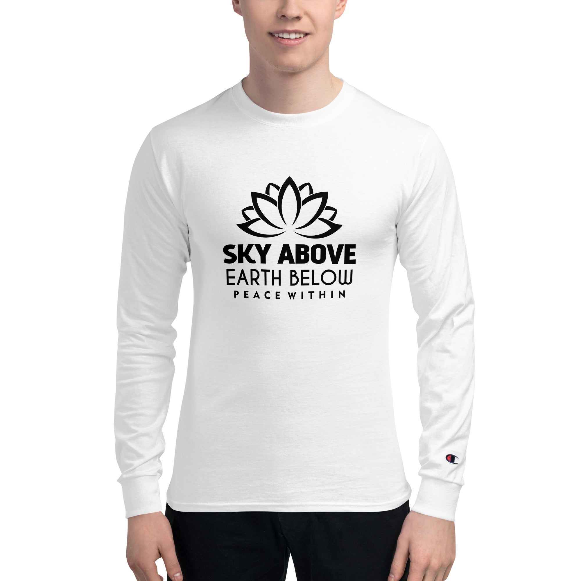 SKY ABOVE EARTH BELOW - Men's Champion Long Sleeve Shirt