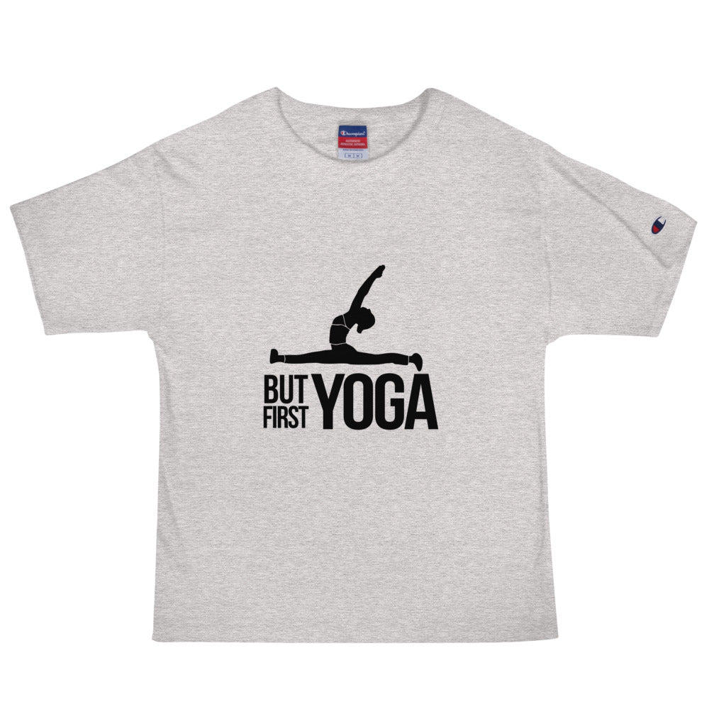 BUT FIRST YOGA - Men's Champion T-Shirt