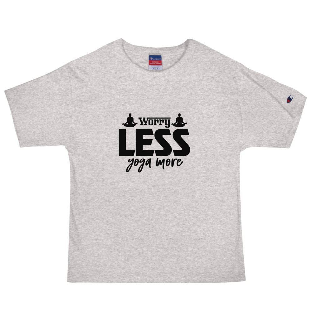 WORRY LESS YOGA MORE - Men's Champion T-Shirt