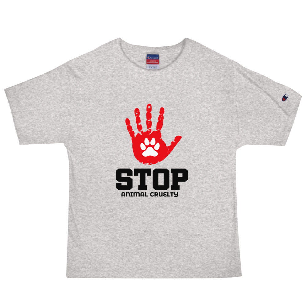 STOP ANIMAL CRUELTY - Men's Champion T-Shirt