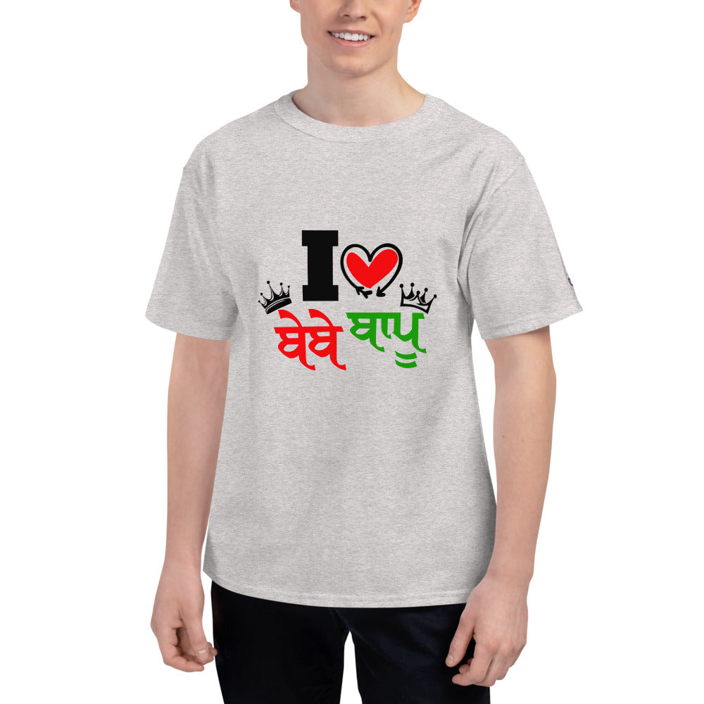 I LOVE BEBE BAPU - Men's Champion T-Shirt