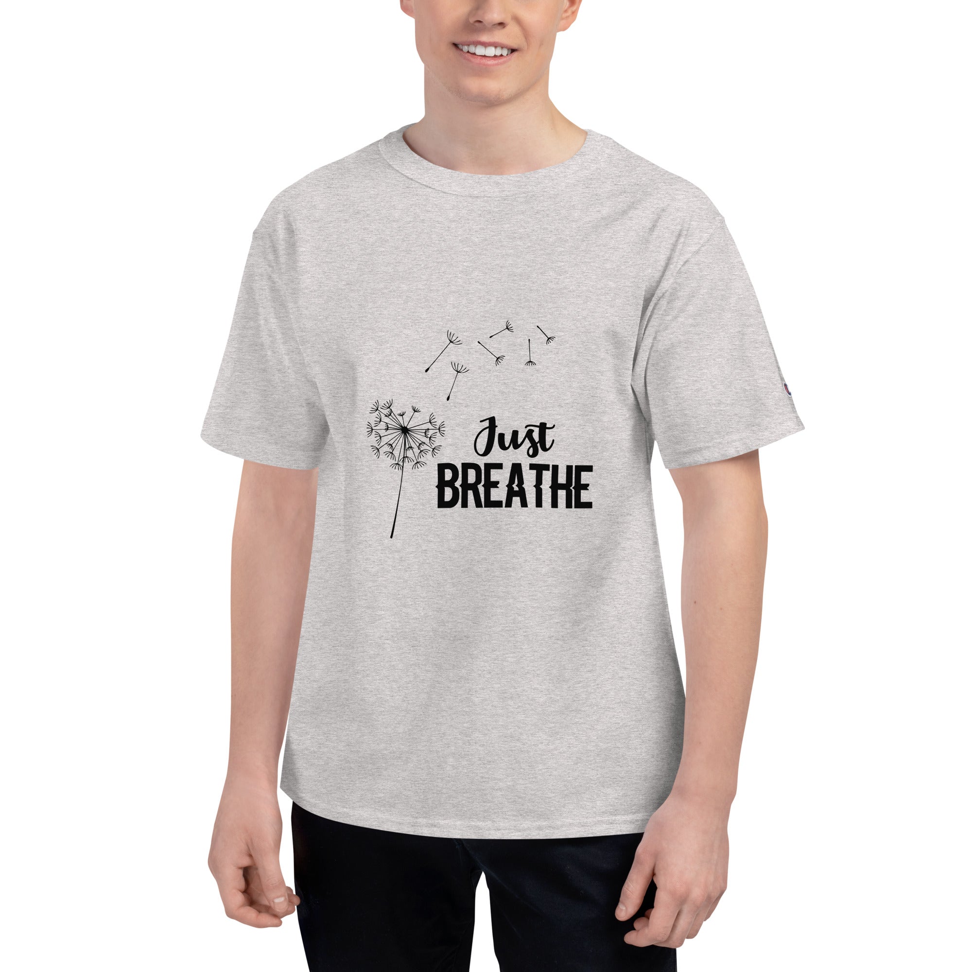 JUST BREATHE - Men's Champion T-Shirt