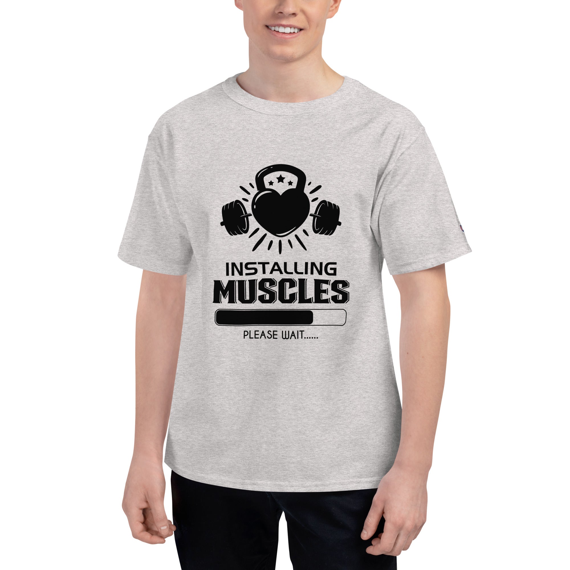INSTALLING MUSCLES - Men's Champion T-Shirt
