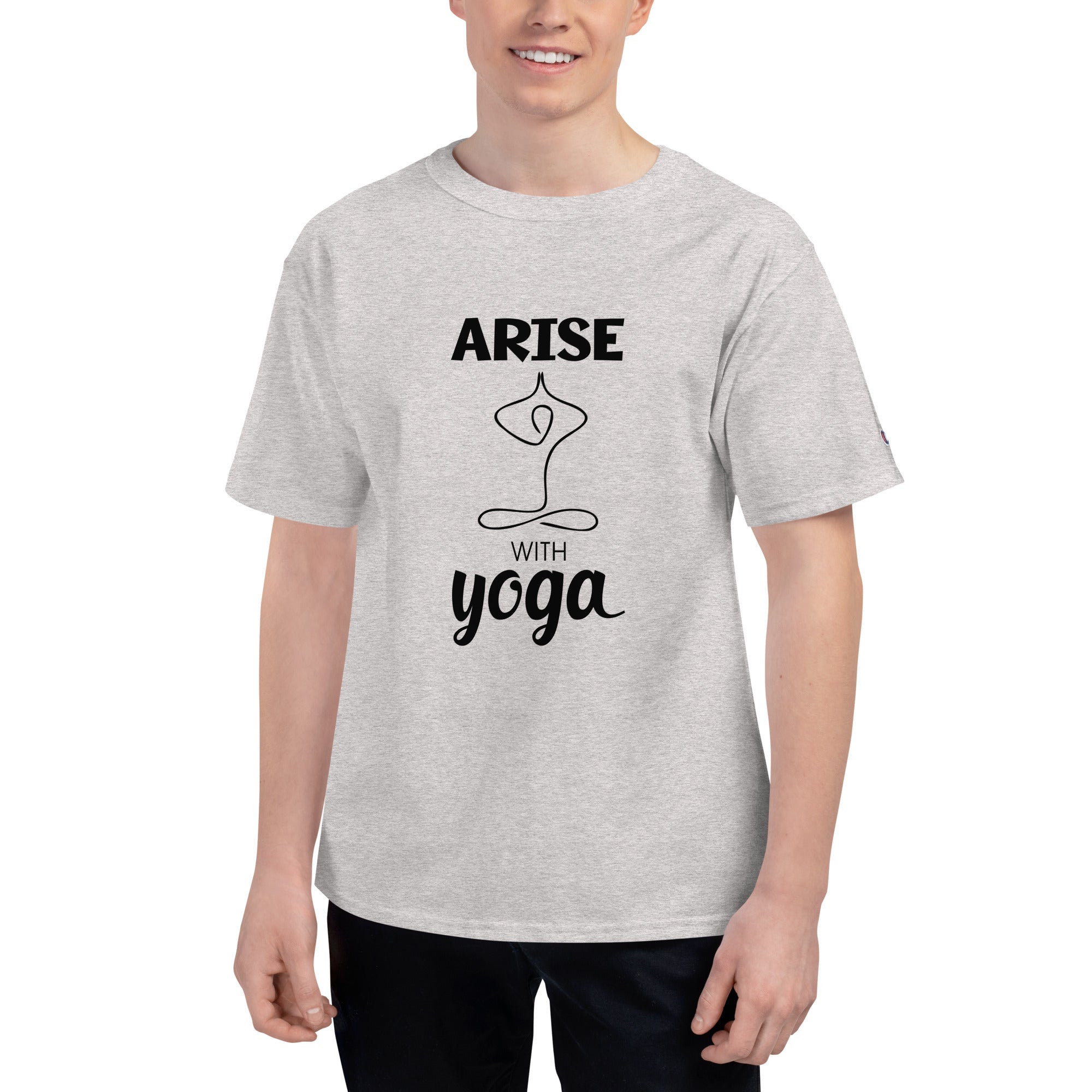 ARISE WITH YOGA - Men's Champion T-Shirt