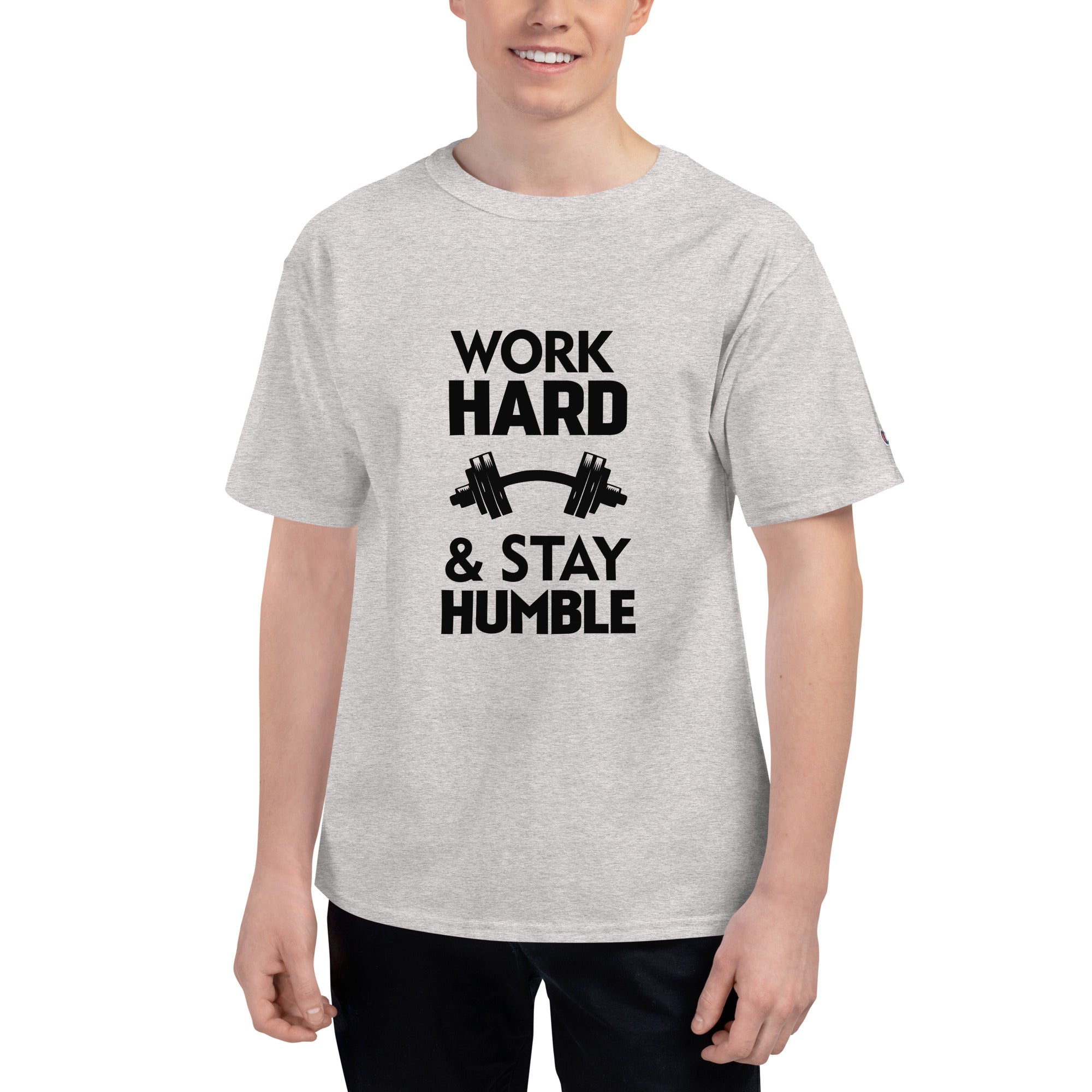 WORK HARD & STAY HUMBLE - Men's Champion T-Shirt