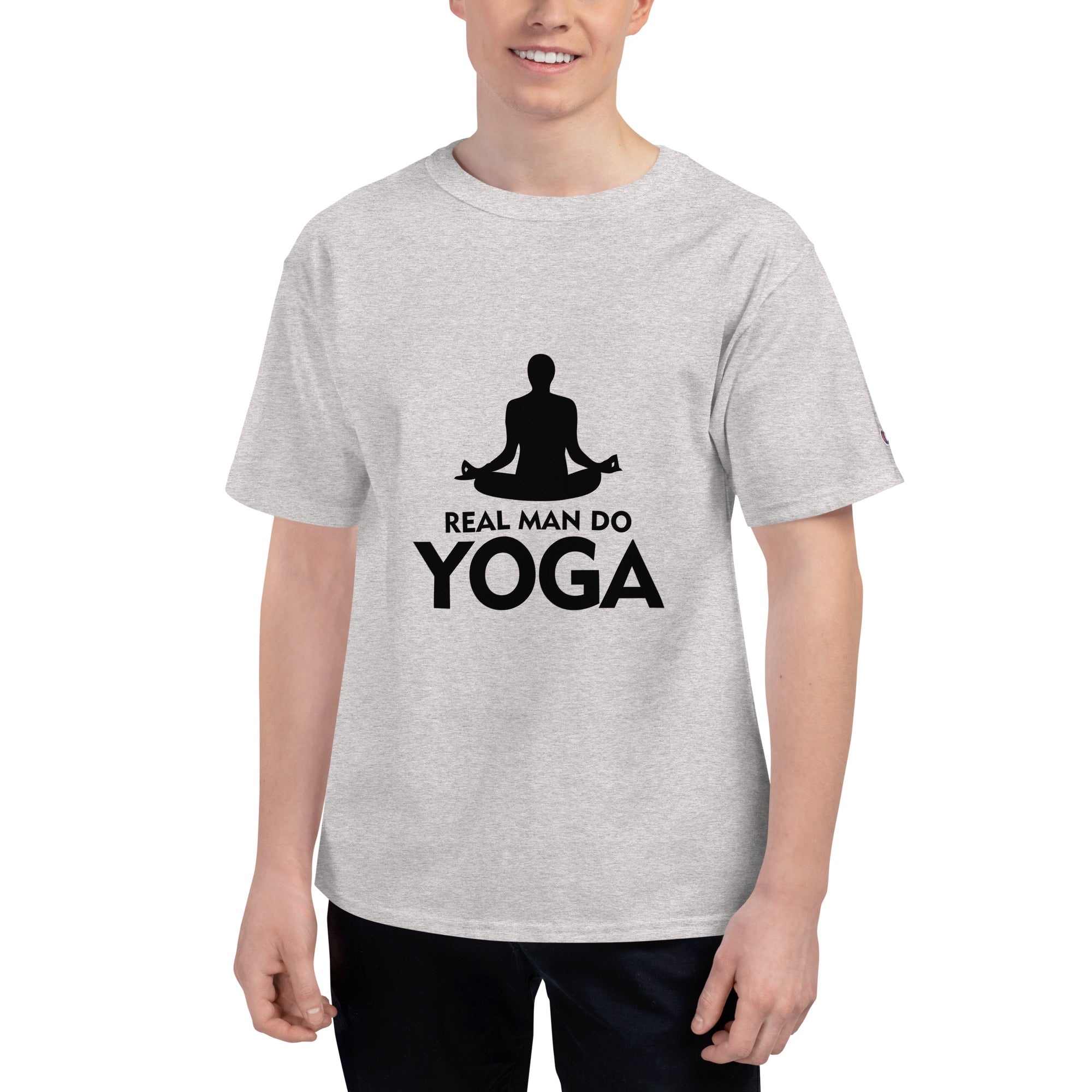 REAL MAN DO YOGA - Men's Champion T-Shirt