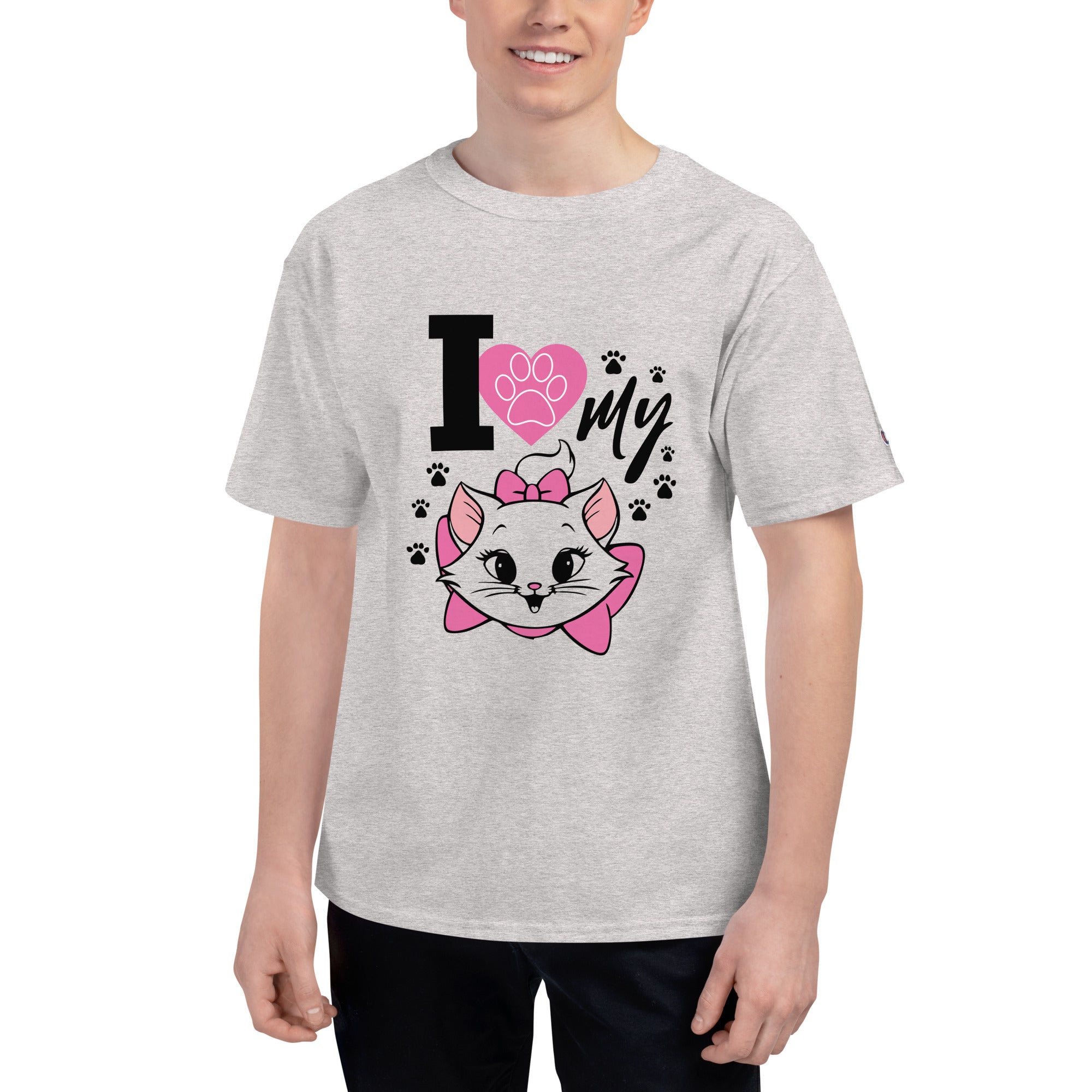 I LOVE MY CAT - Men's Champion T-Shirt