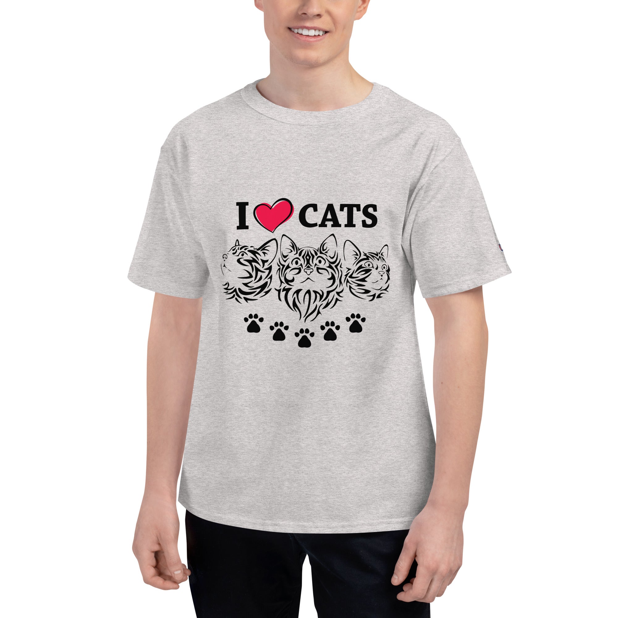 I LOVE CATS - Men's Champion T-Shirt