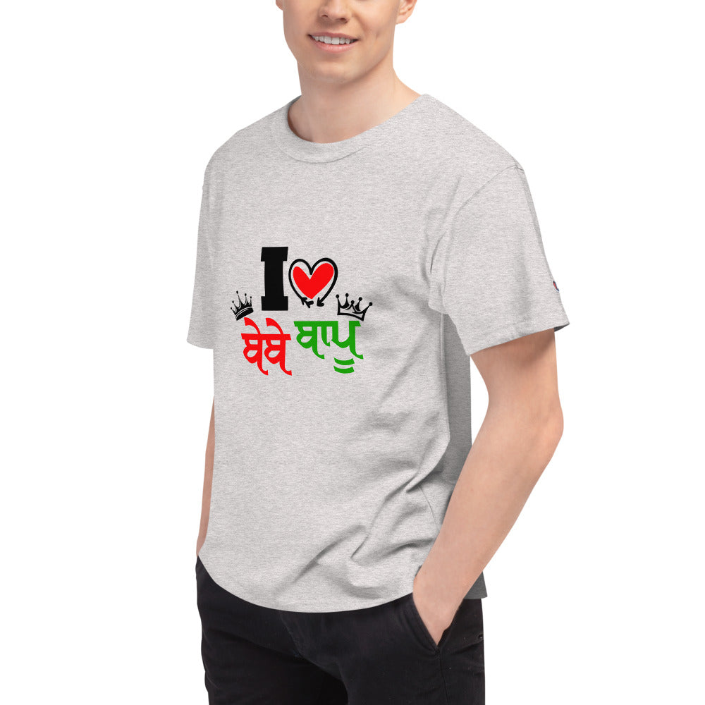 I LOVE BEBE BAPU - Men's Champion T-Shirt