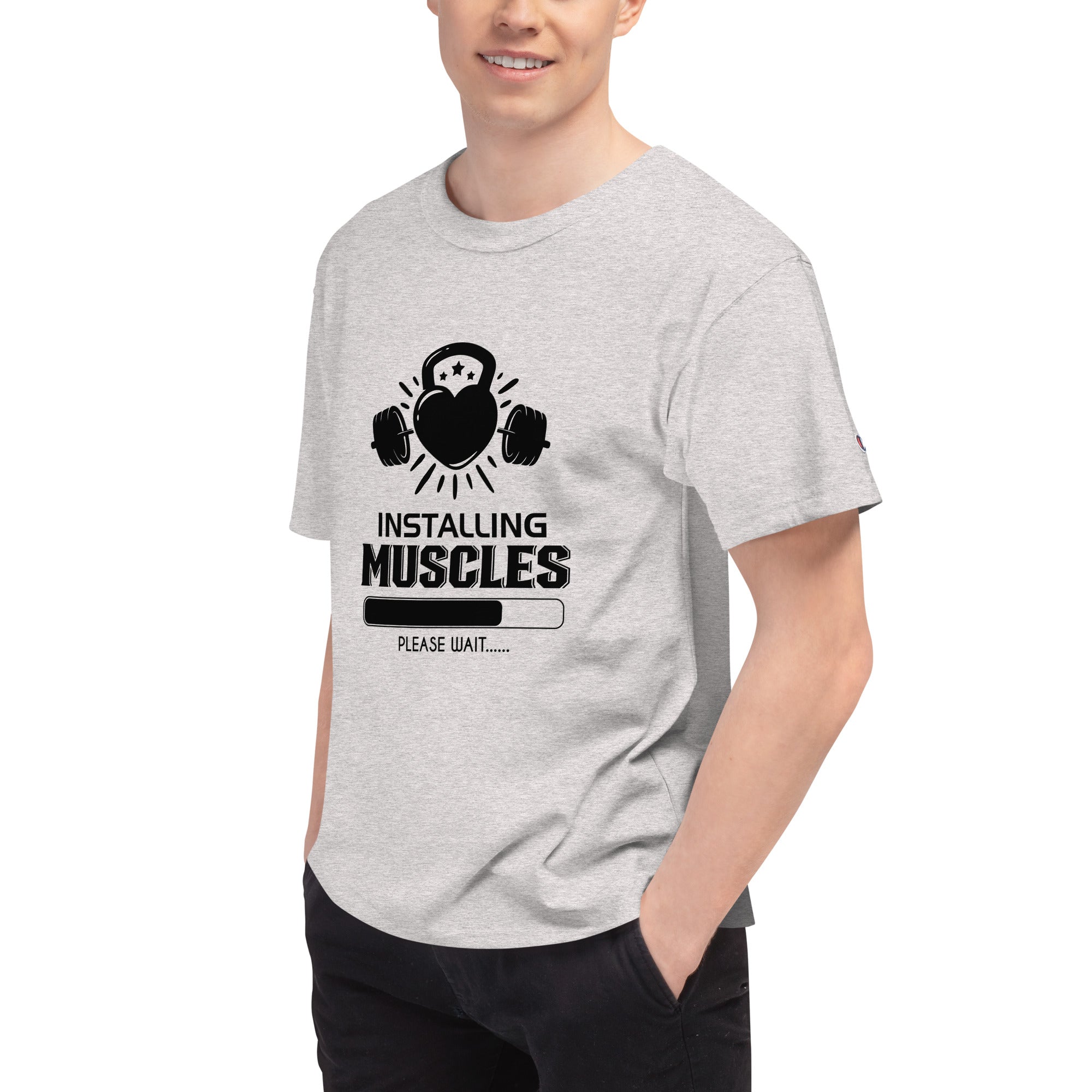 INSTALLING MUSCLES - Men's Champion T-Shirt