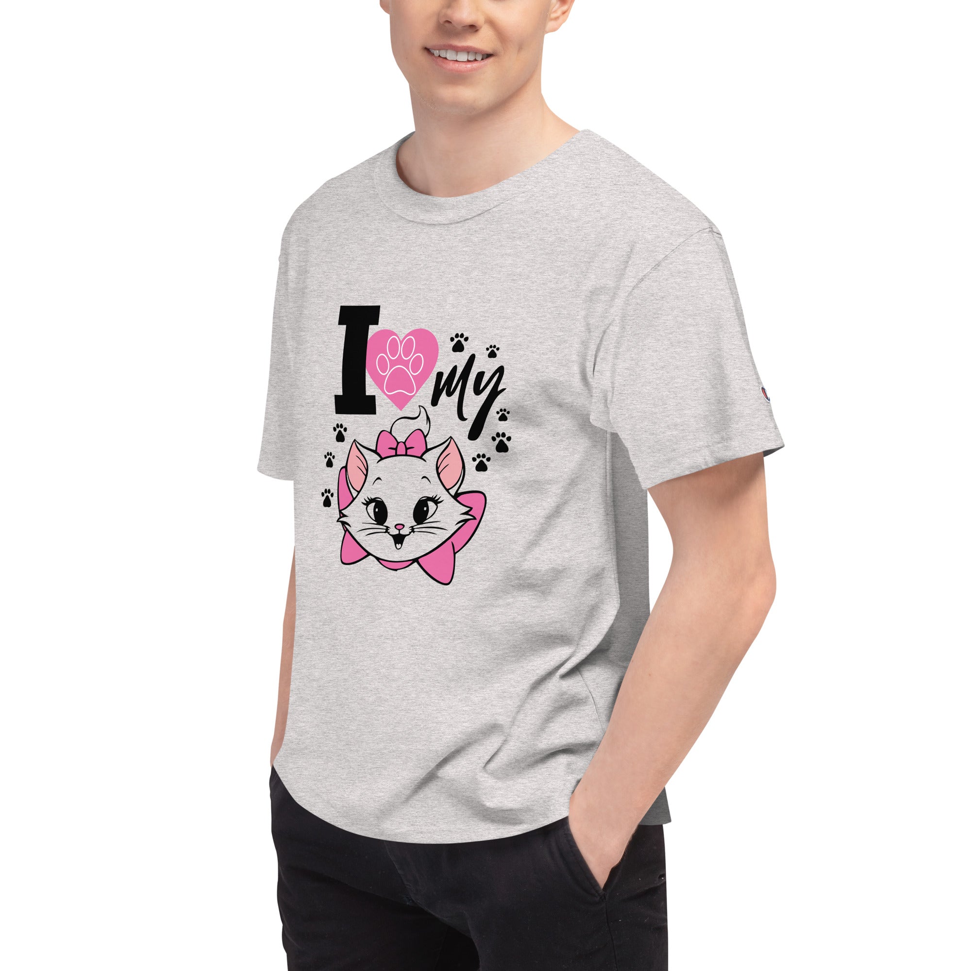 I LOVE MY CAT - Men's Champion T-Shirt