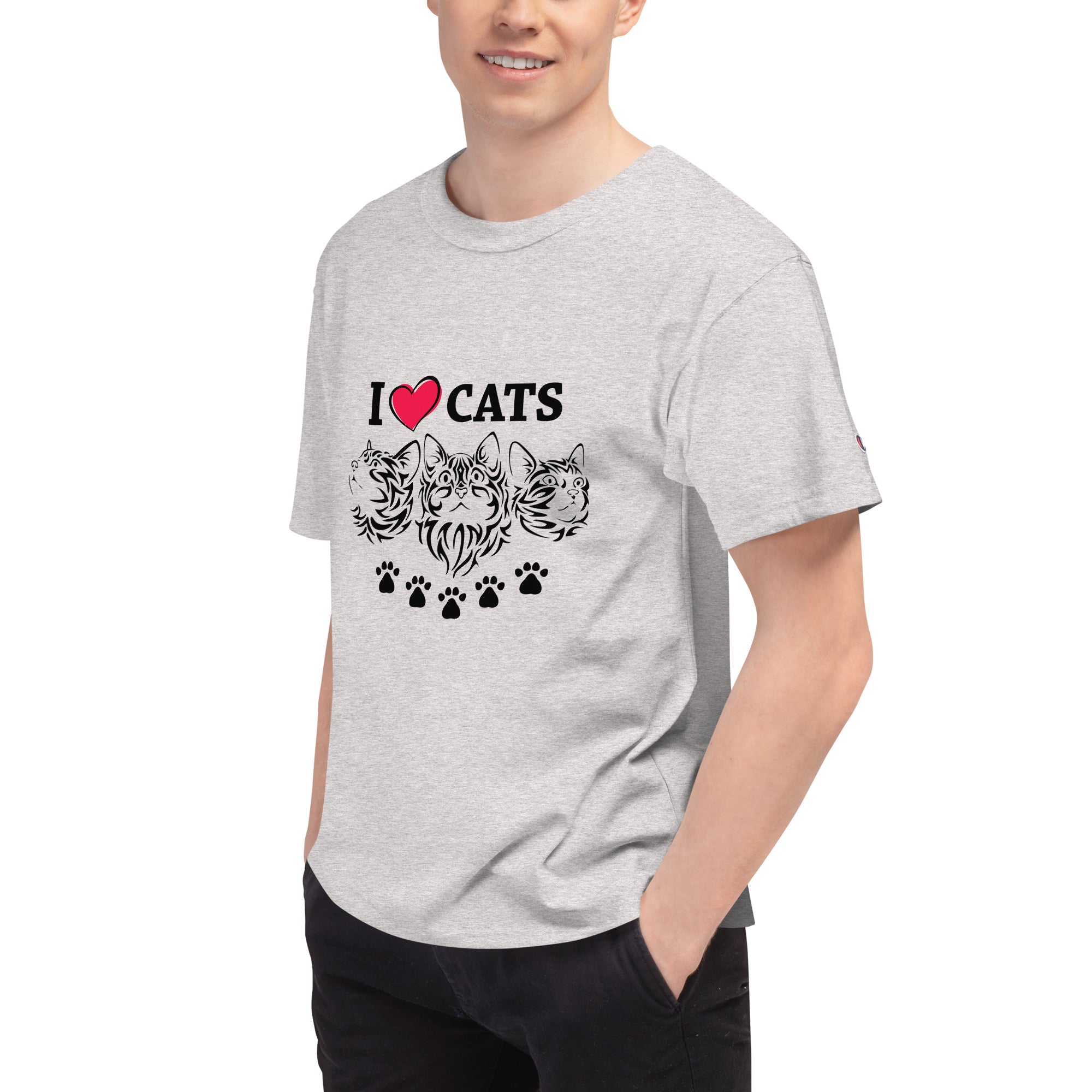 I LOVE CATS - Men's Champion T-Shirt