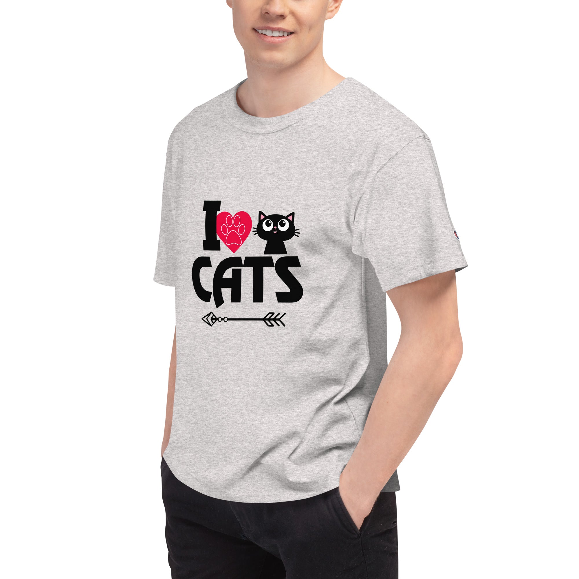 I LOVE CATS - Men's Champion T-Shirt