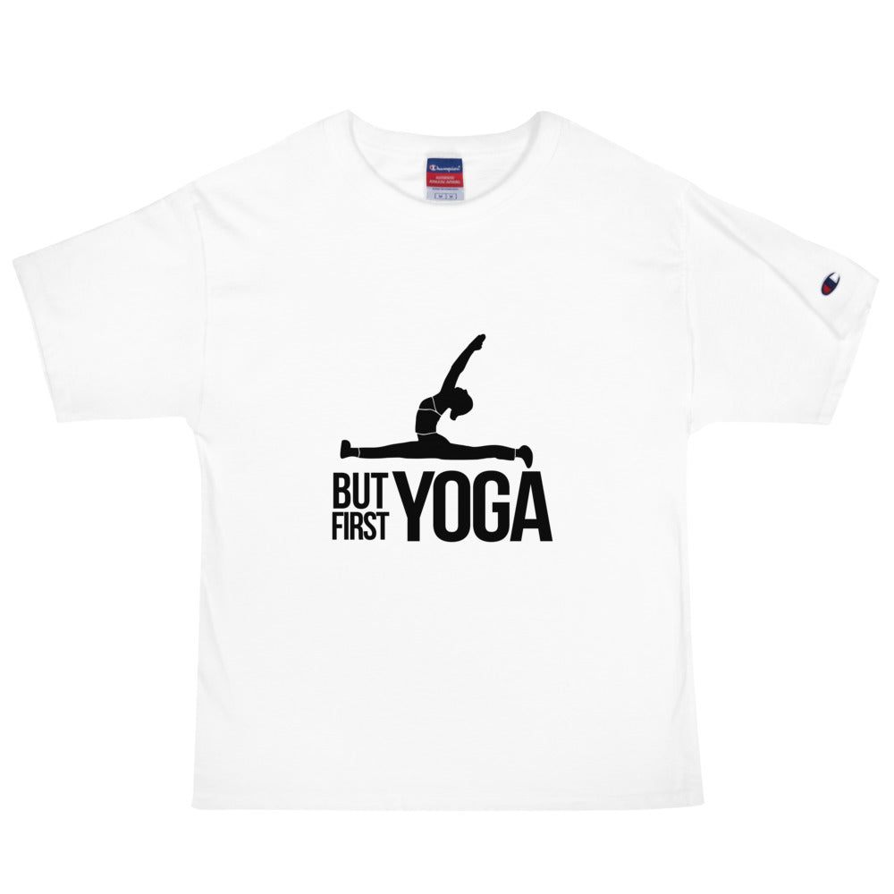 BUT FIRST YOGA - Men's Champion T-Shirt