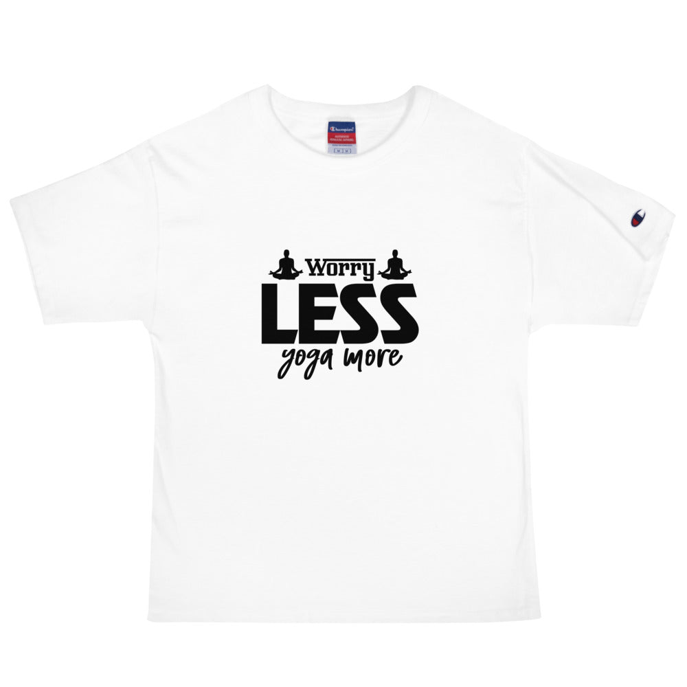 WORRY LESS YOGA MORE - Men's Champion T-Shirt
