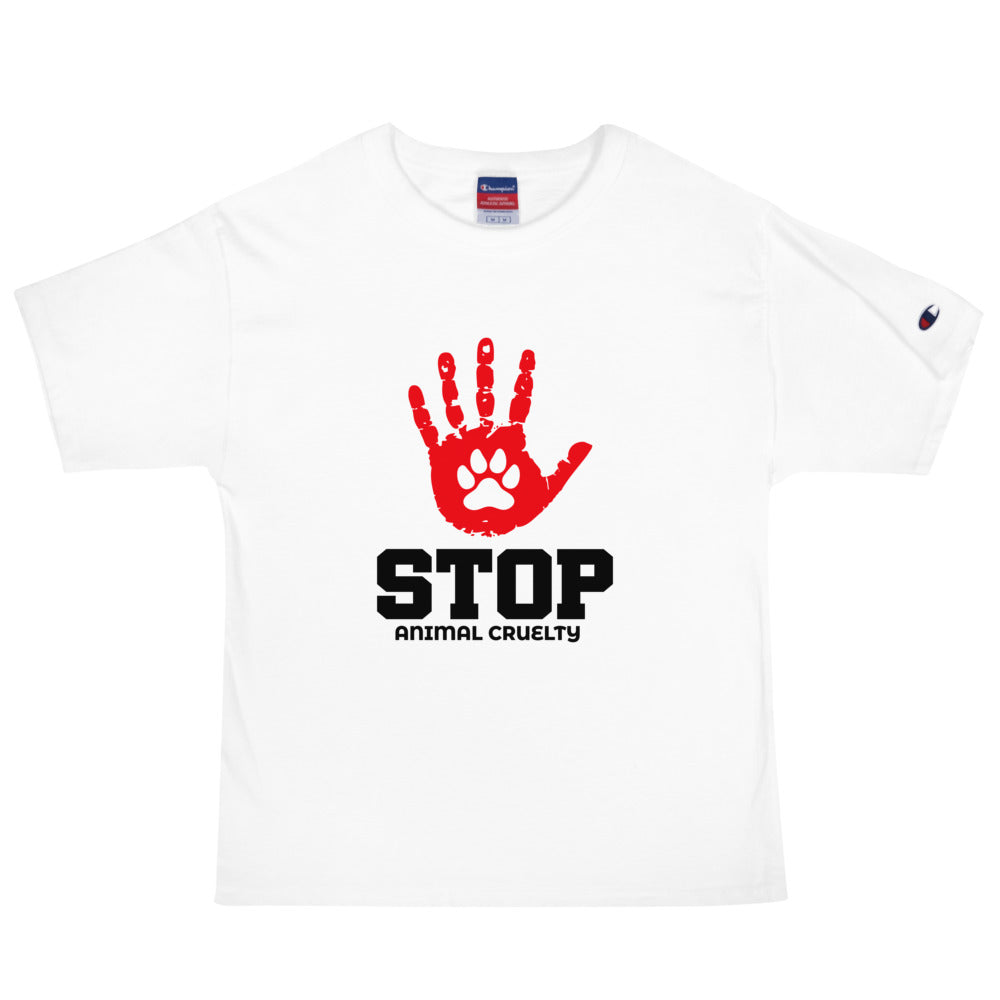 STOP ANIMAL CRUELTY - Men's Champion T-Shirt