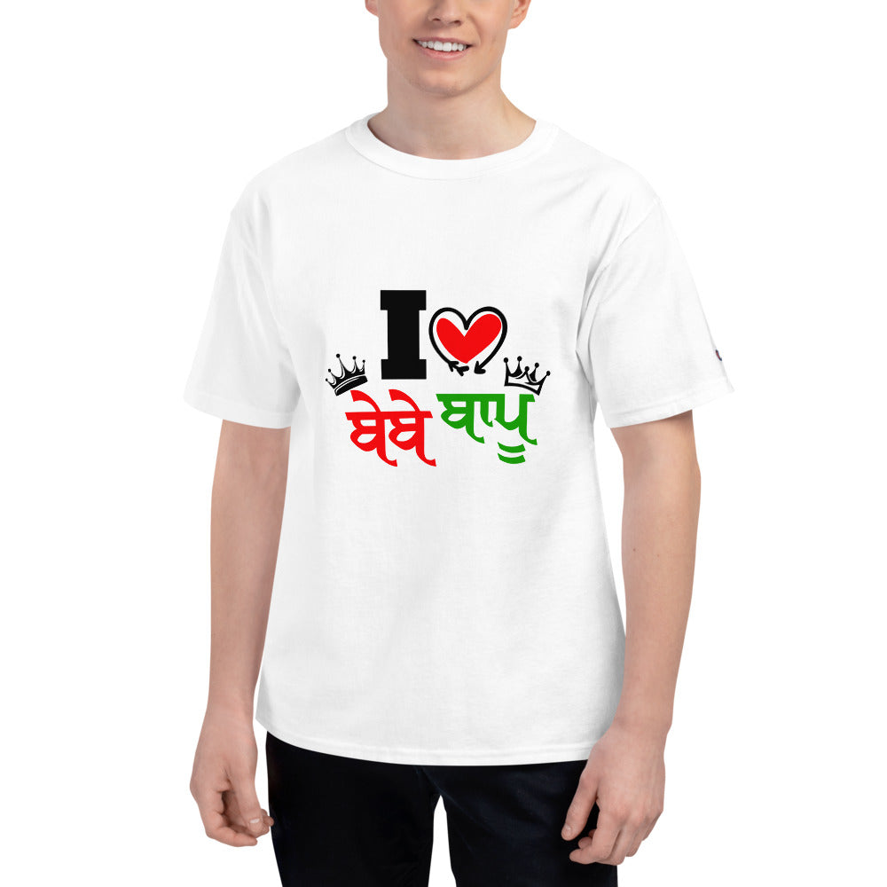 I LOVE BEBE BAPU - Men's Champion T-Shirt