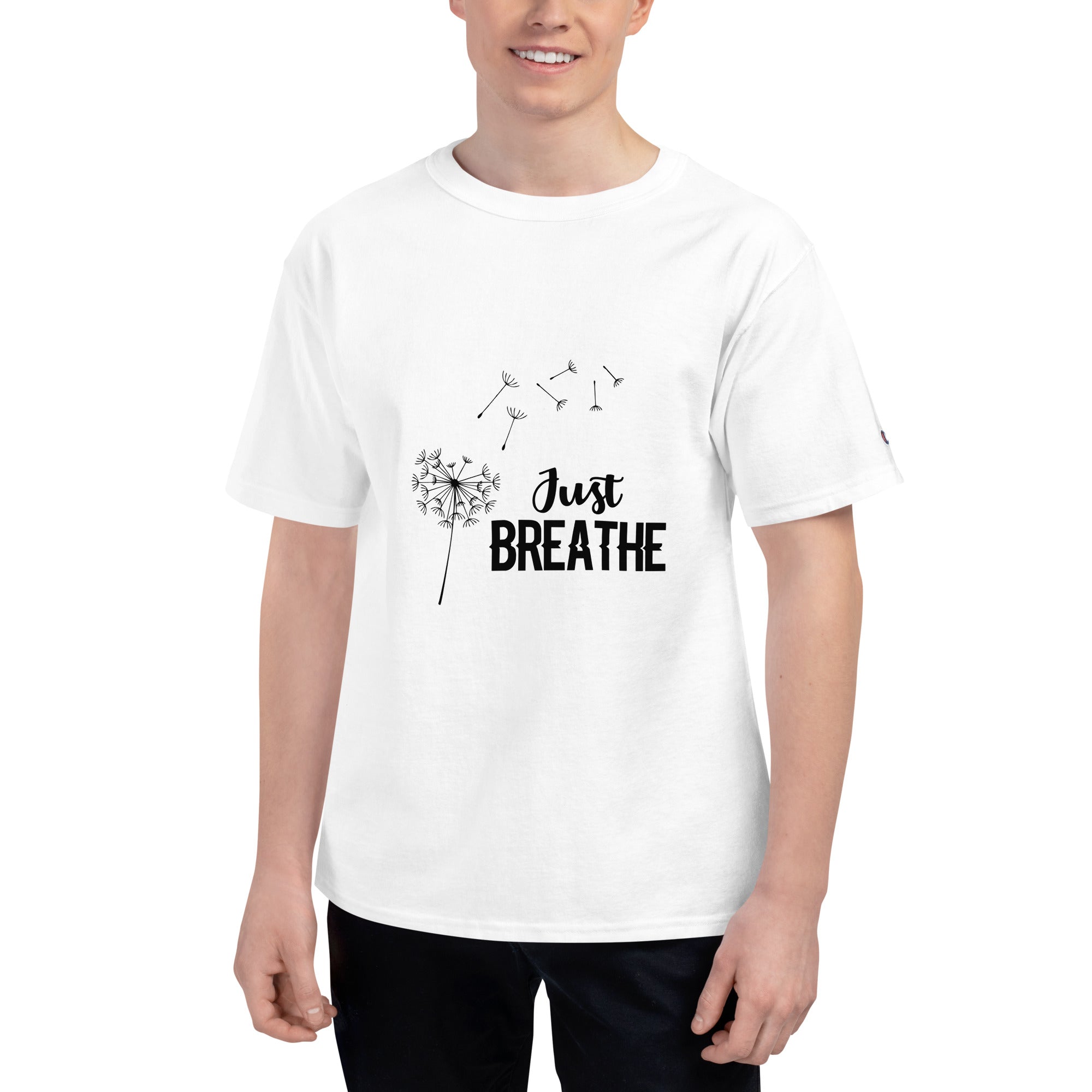 JUST BREATHE - Men's Champion T-Shirt