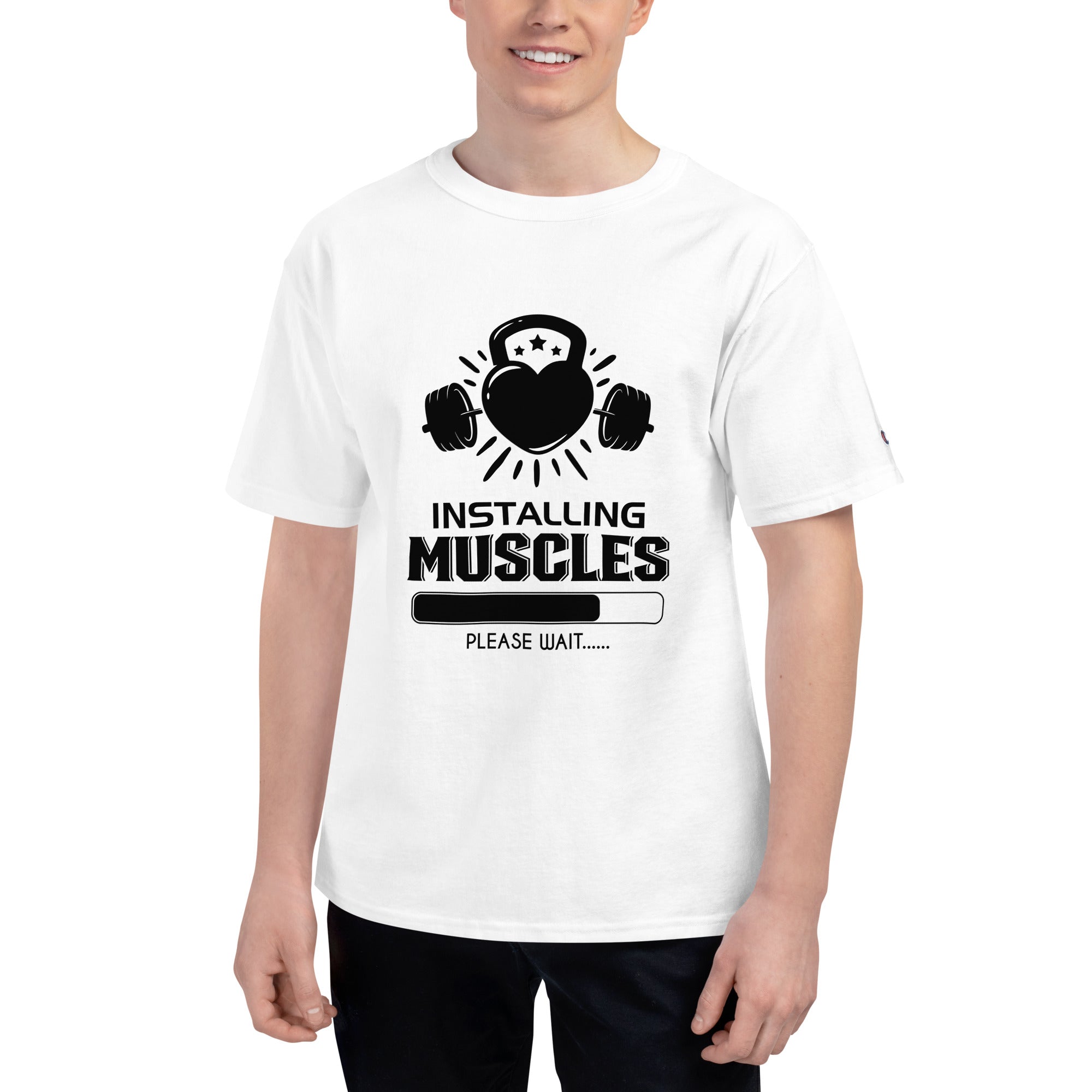 INSTALLING MUSCLES - Men's Champion T-Shirt