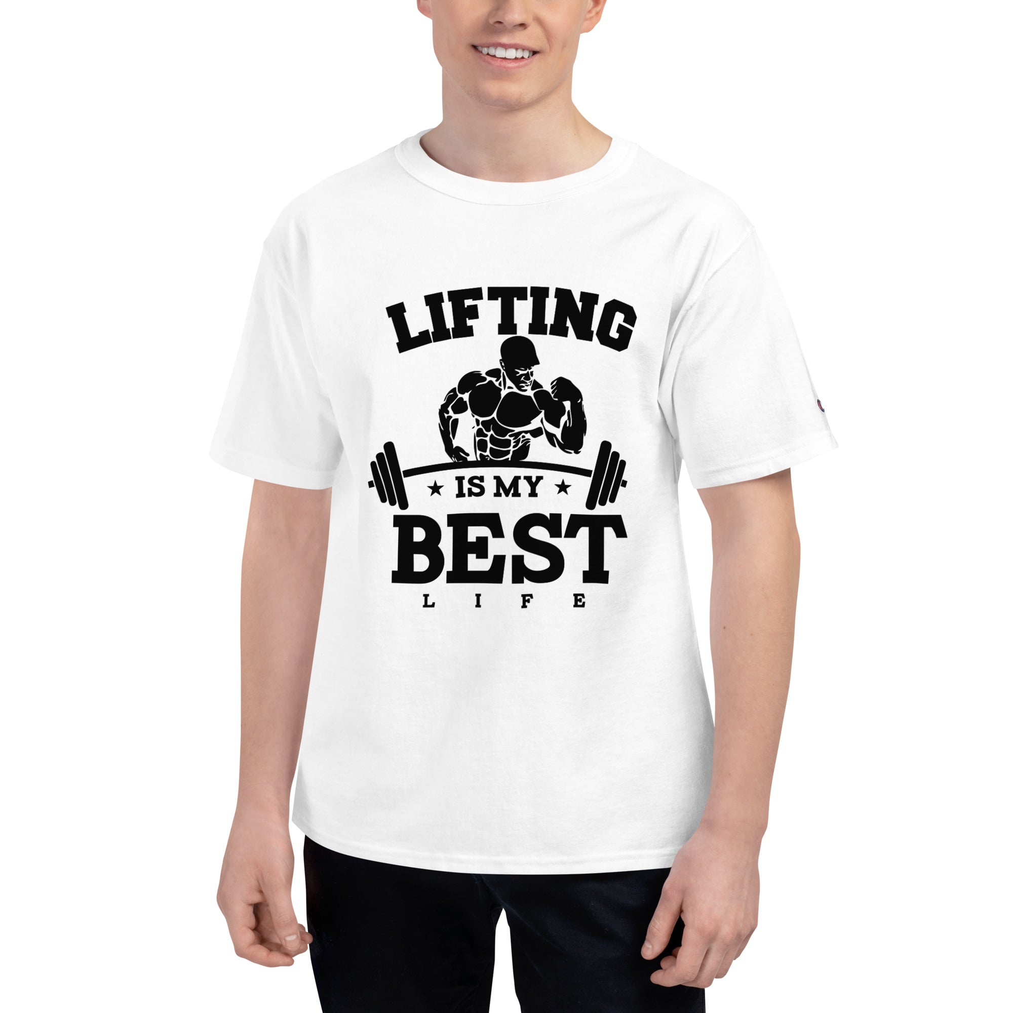 LIFTING IS MY BEST LIFE - Men's Champion T-Shirt