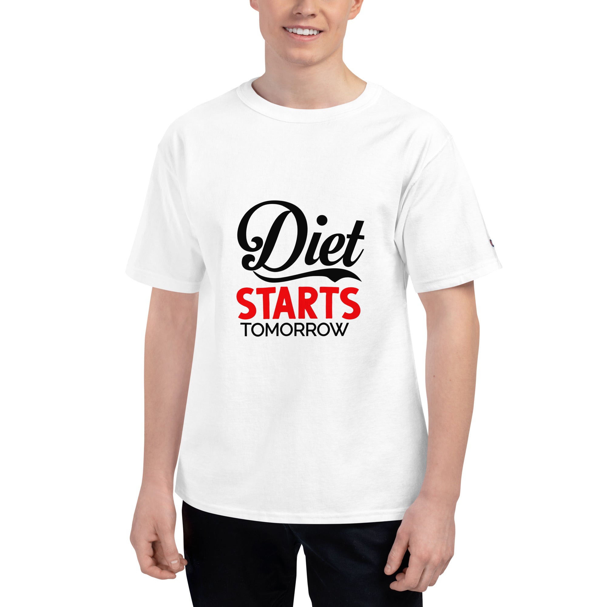 DIET STARTS TOMORROW - Men's Champion T-Shirt