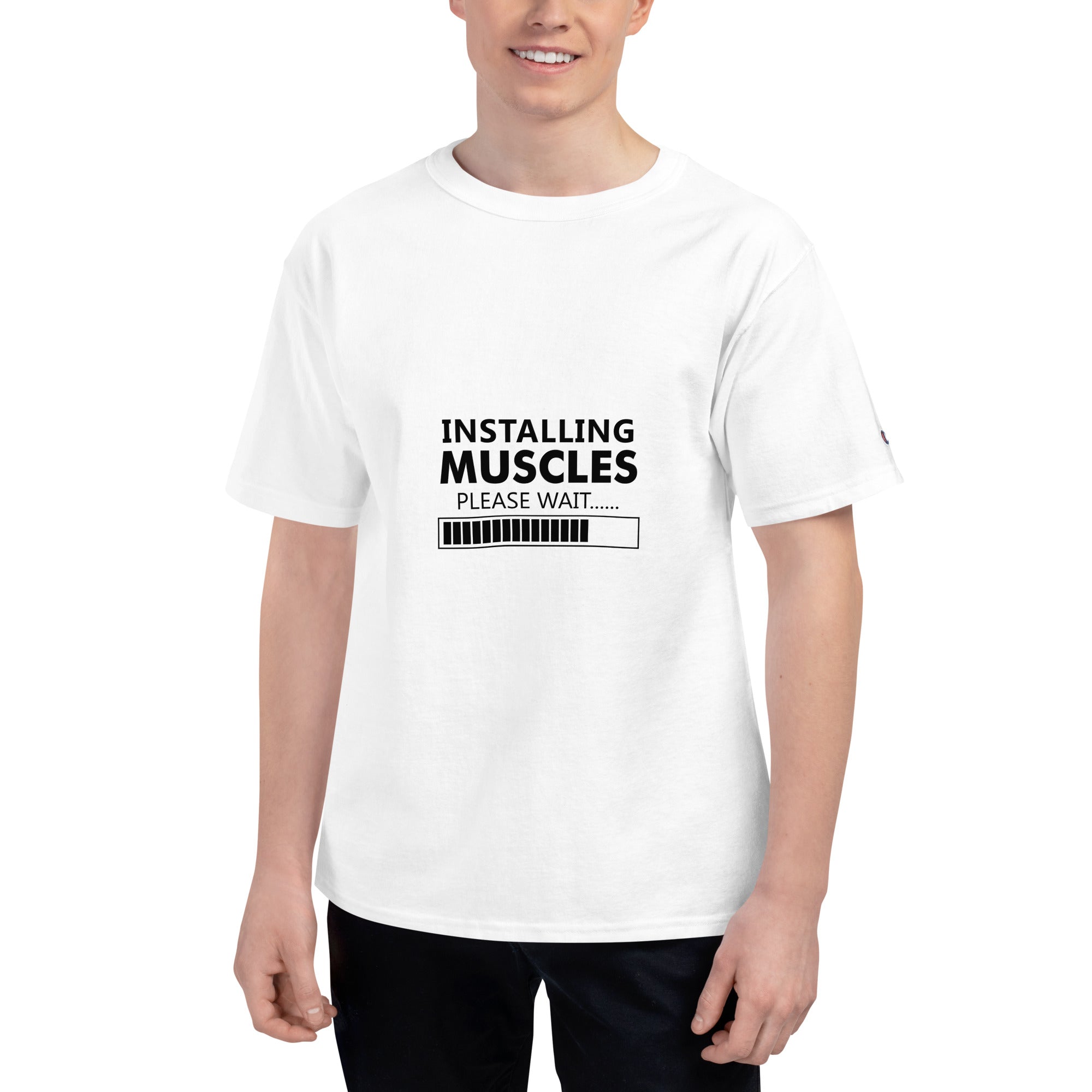 INSTALLING MUSCLES - Men's Champion T-Shirt