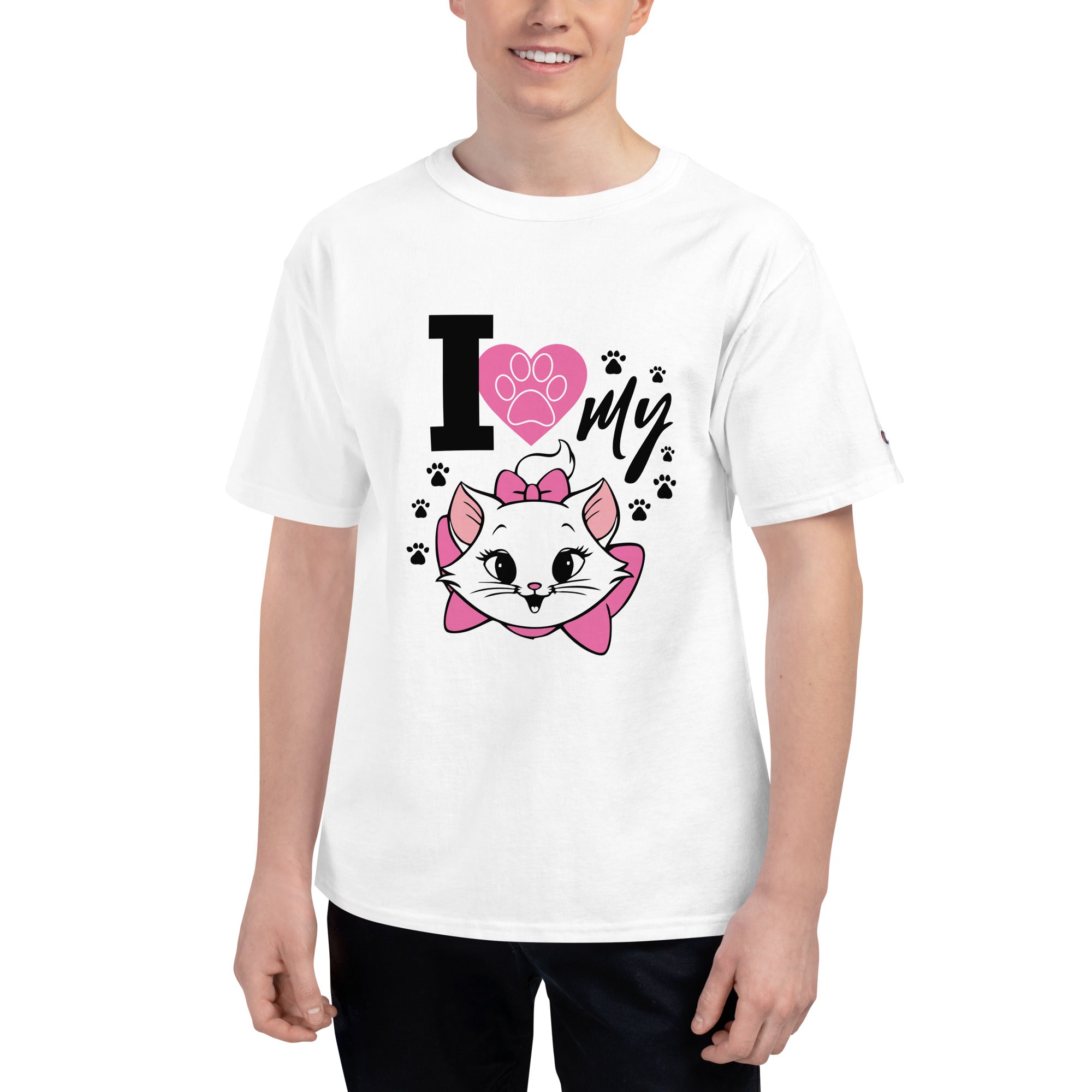 I LOVE MY CAT - Men's Champion T-Shirt