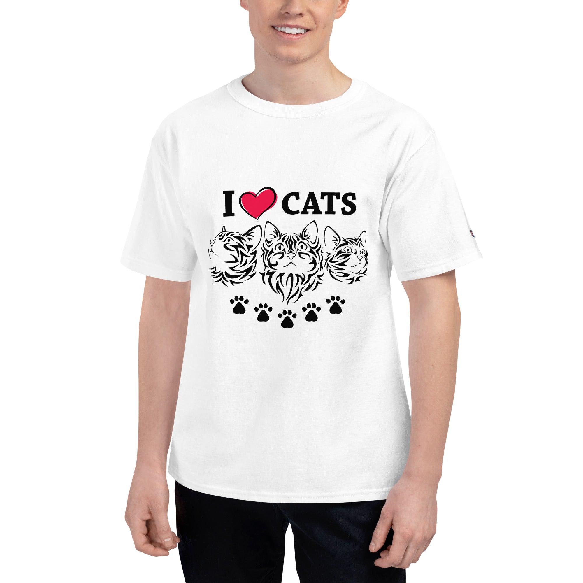 I LOVE CATS - Men's Champion T-Shirt