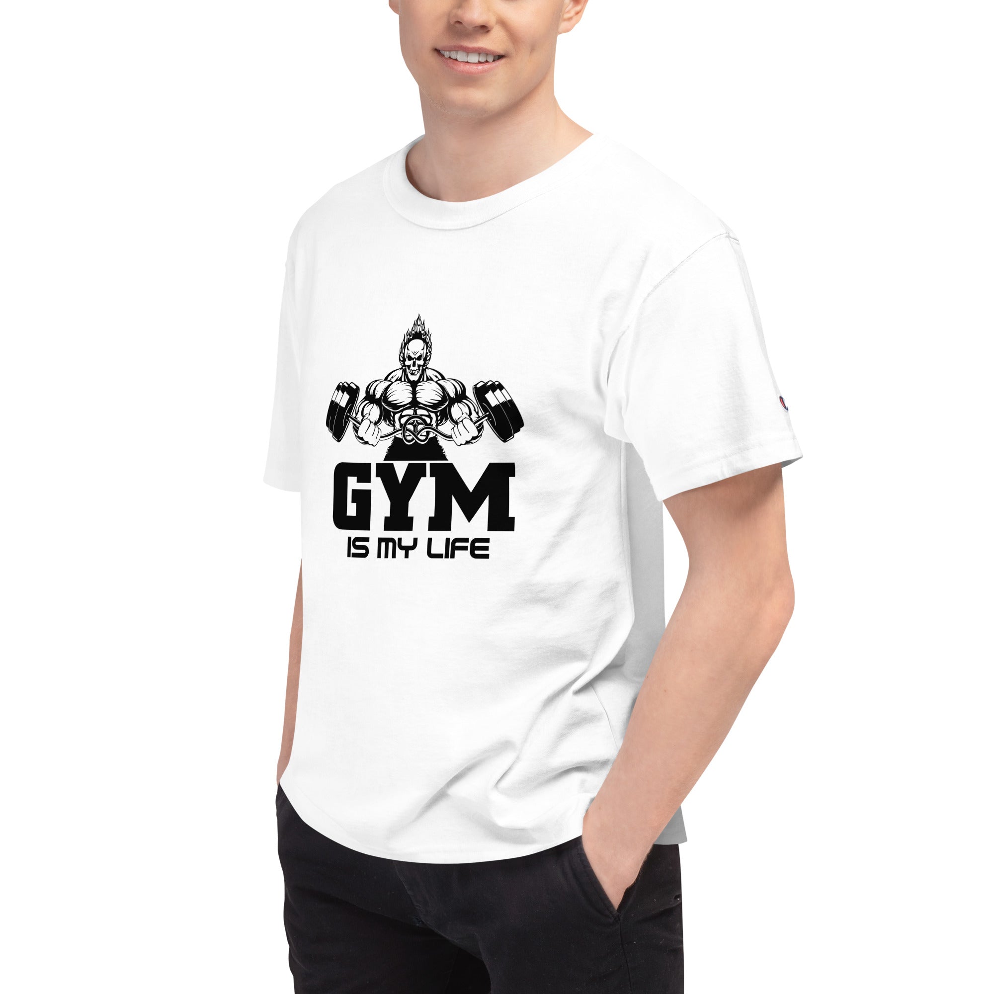 GYM IS MY LIFE - Men's Champion T-Shirt
