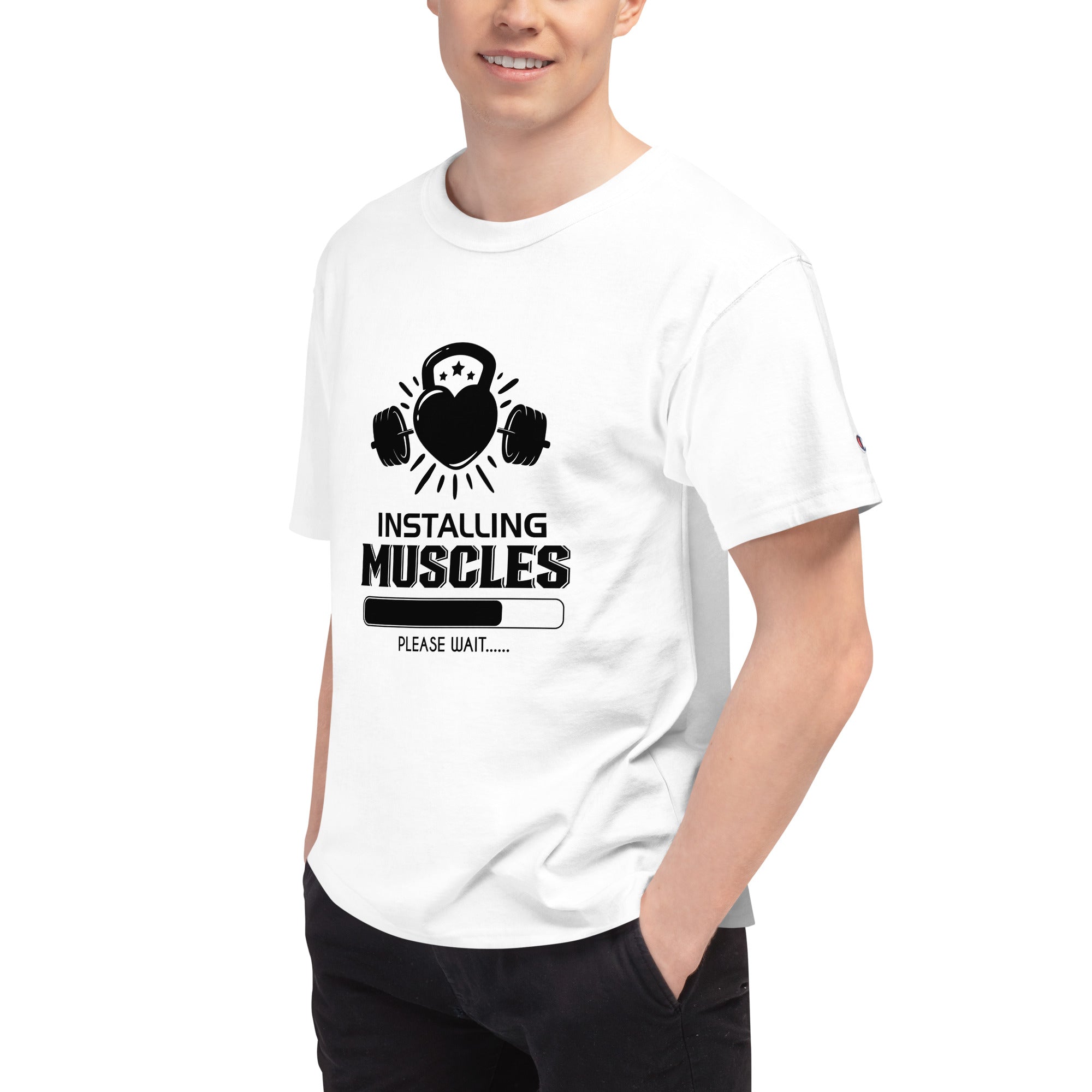 INSTALLING MUSCLES - Men's Champion T-Shirt