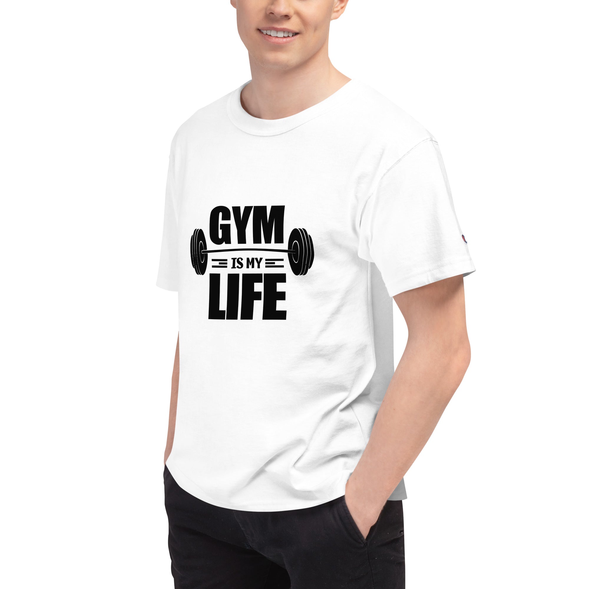 GYM IS MY LIFE - Men's Champion T-Shirt
